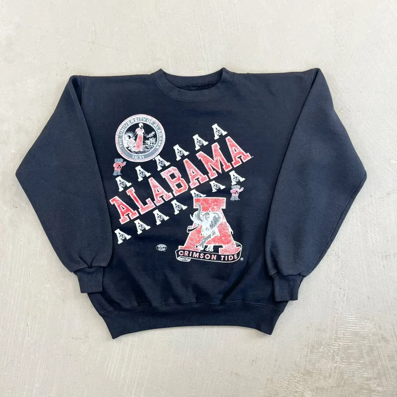 F- Vintage '93 University Of Alabama Crimson Tide Text & Logo Crewneck sold by HG Vintage