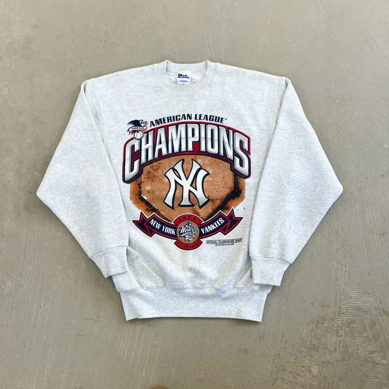 F- Vintage '98 Yankees AL Champions MLB Graphic Crewneck made by HG Vintage