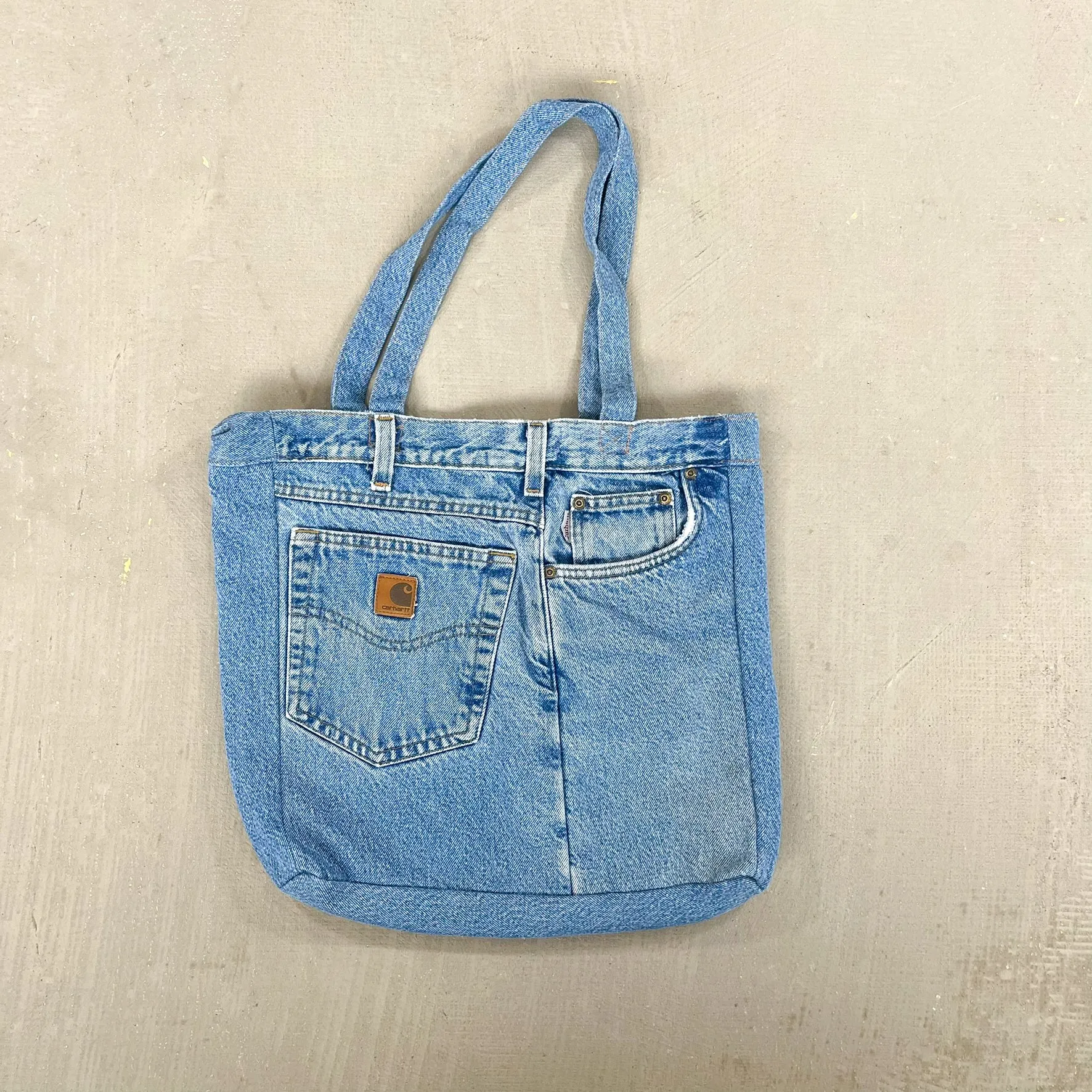 F- HOM Carhartt Reworked Denim/Jeans Tote Bag sold by HG Vintage