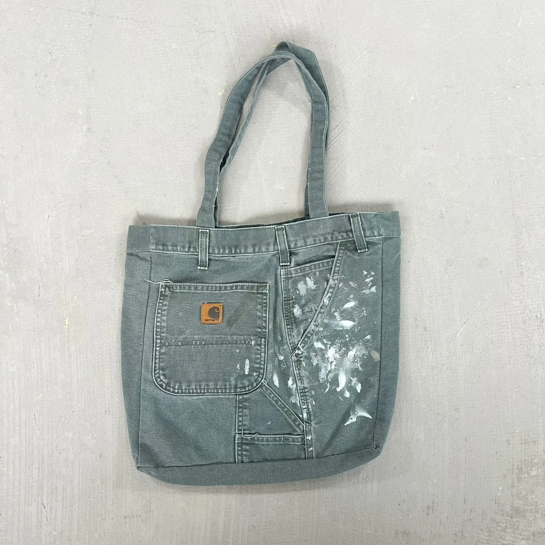F- HOM Carhartt Reworked Workwear Pant Tote Bag sold by HG Vintage