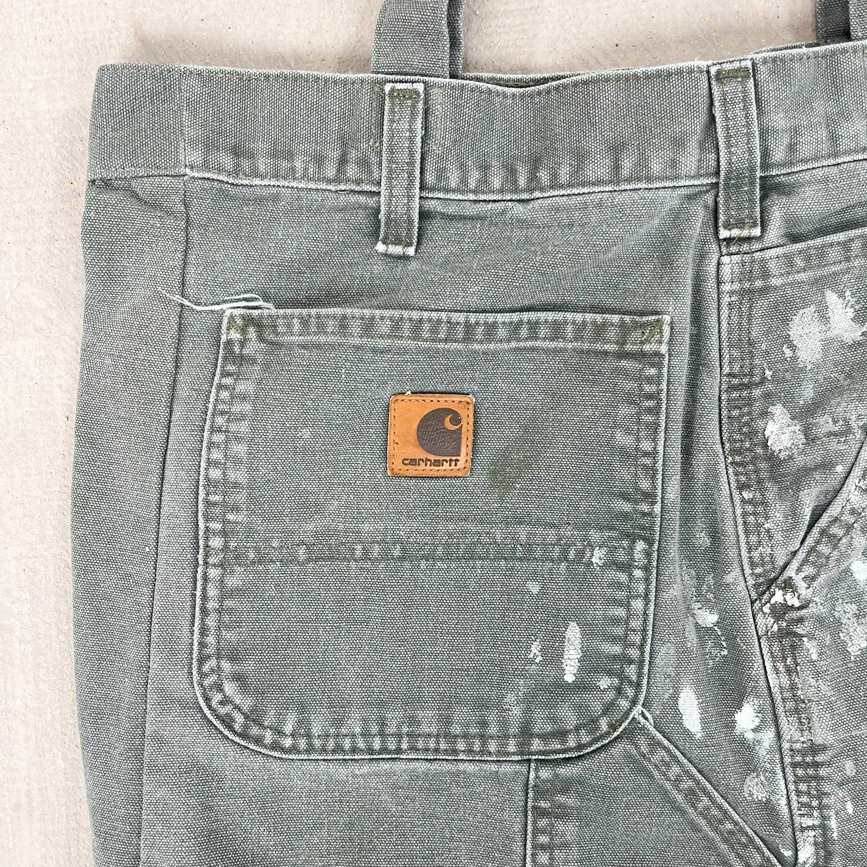 F- HOM Carhartt Reworked Workwear Pant Tote Bag sold by HG Vintage product image thumbnail 2
