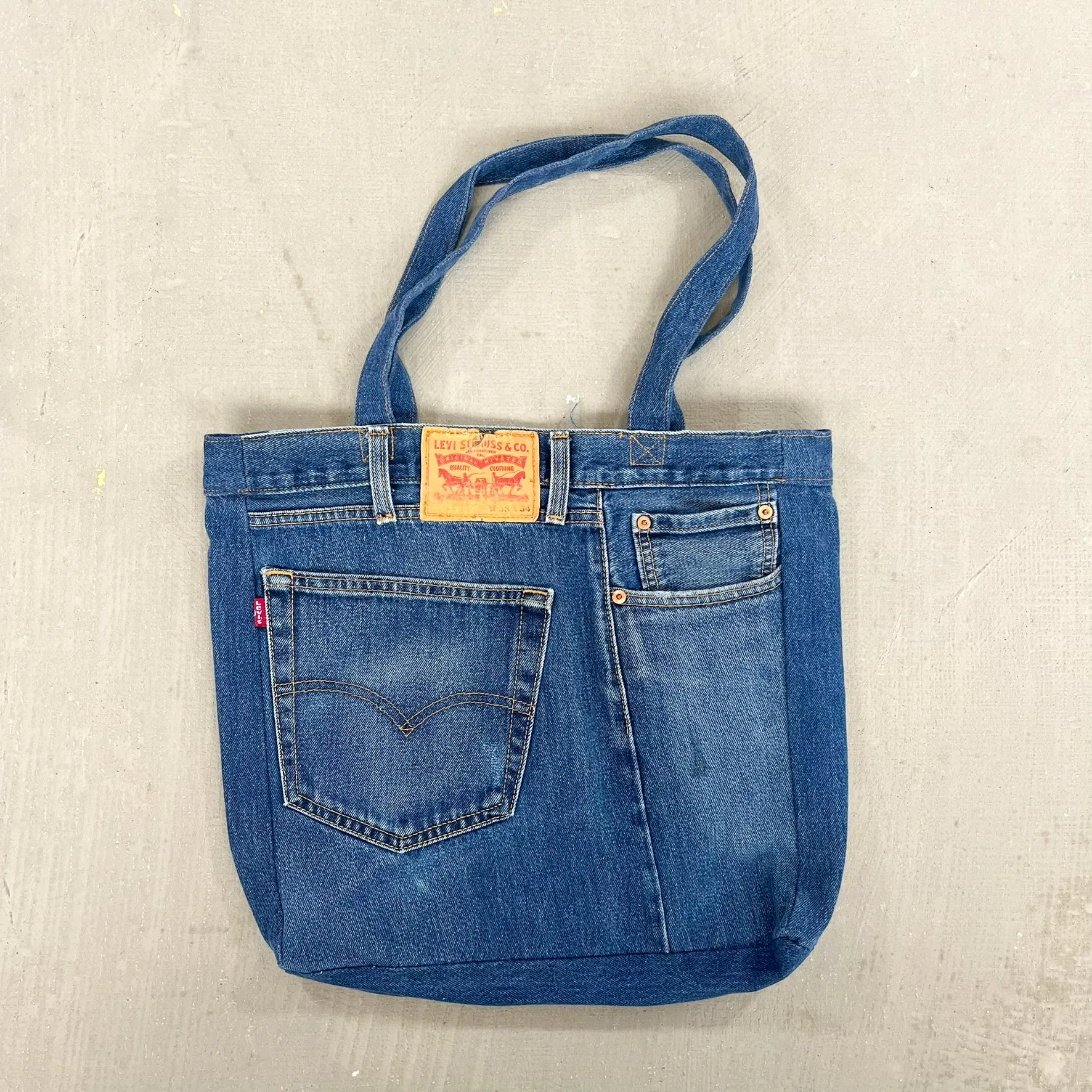 F- HOM Levi's Reworked Denim/Jeans Tote Bag sold by HG Vintage