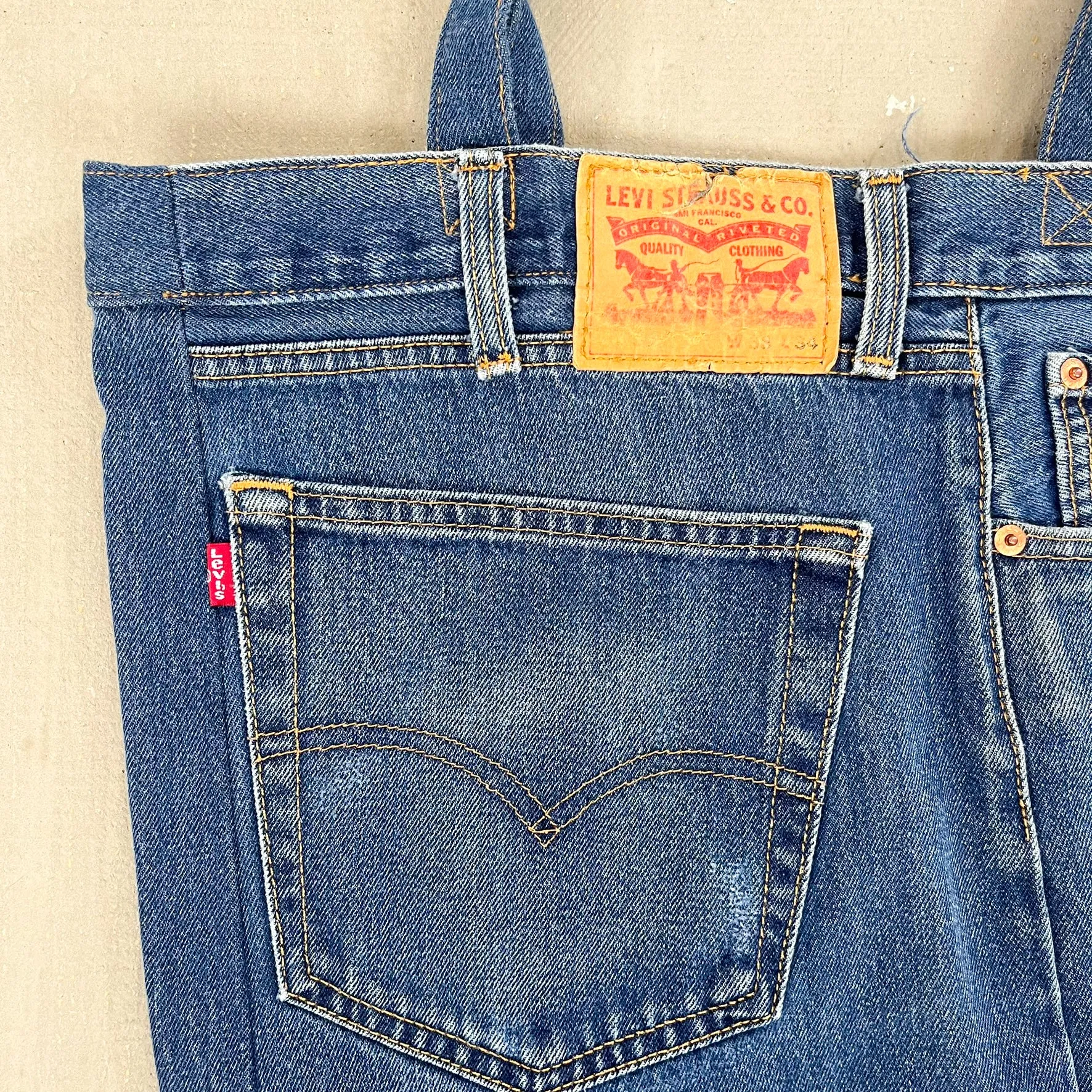 F- HOM Levi's Reworked Denim/Jeans Tote Bag sold by HG Vintage product image thumbnail 2