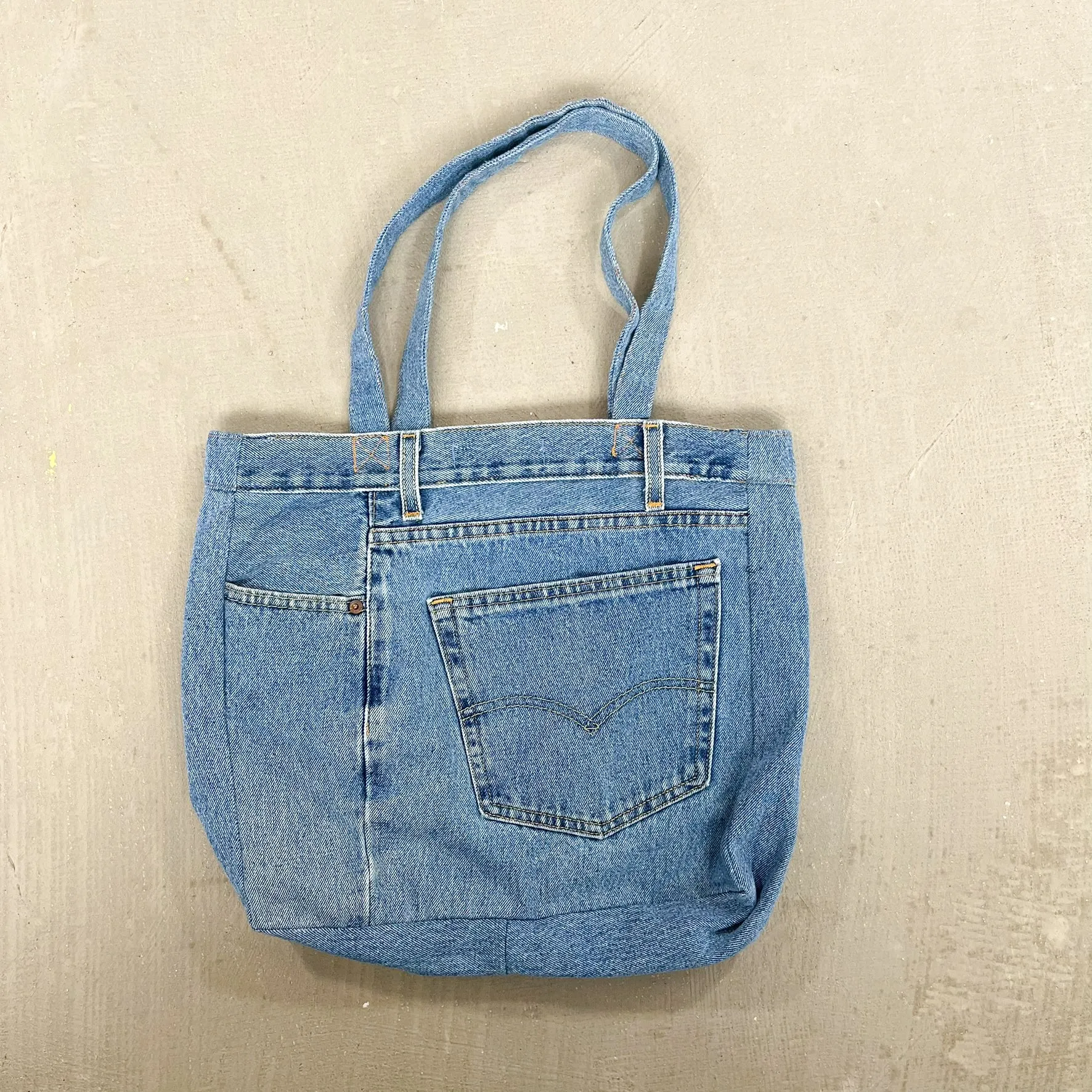 F- HOM Levi's 550 Reworked Denim/Jeans Tote Bag sold by HG Vintage product image thumbnail 4