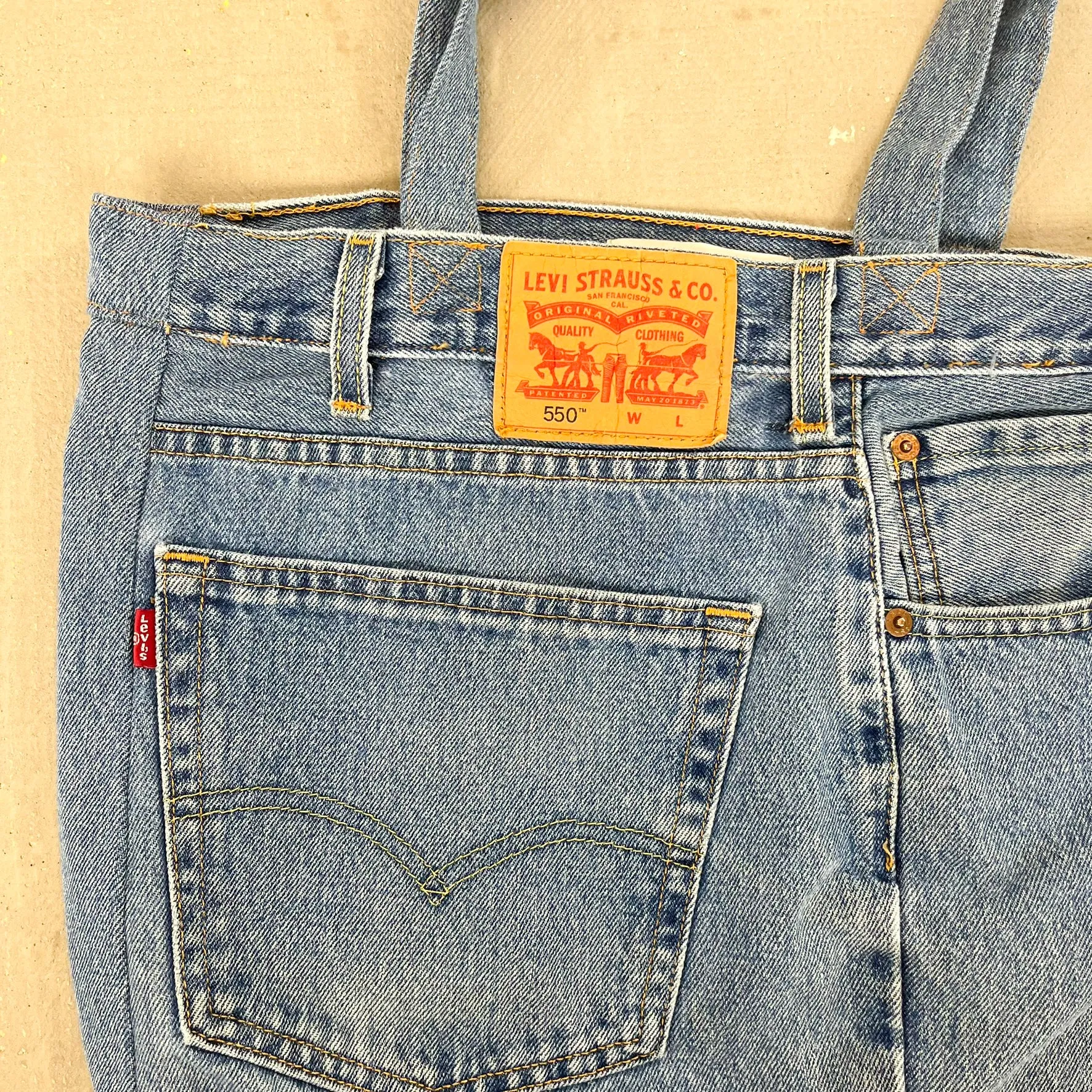F- HOM Levi's 550 Reworked Denim/Jeans Tote Bag sold by HG Vintage product image thumbnail 2