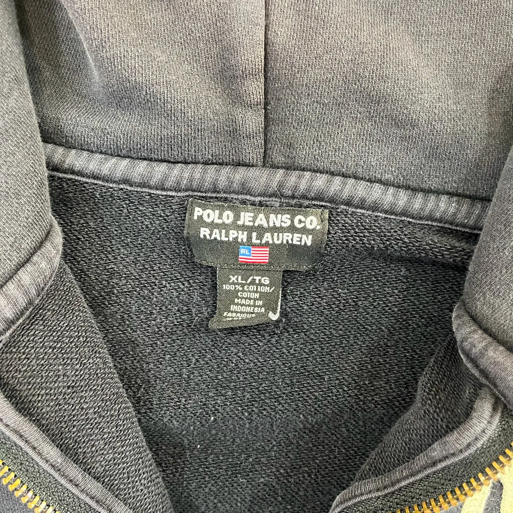 F- Vintage Polo Jeans Ralph Lauren Embroidered Zip Up Hoodie sold by HG Vintage product image thumbnail 5