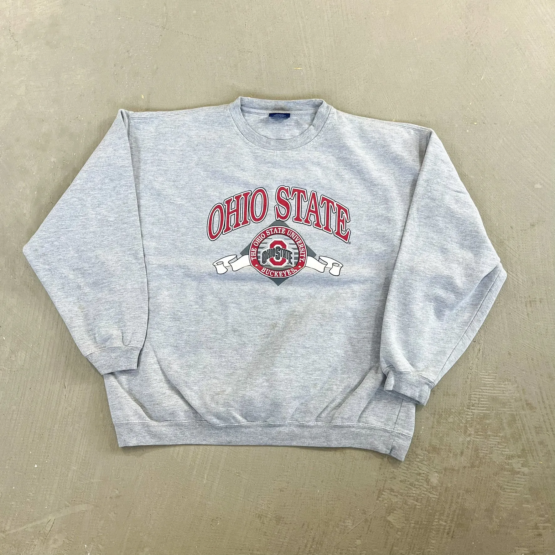 F- Vintage Ohio State Buckeye Text & Logo Pro Player Crewneck sold by HG Vintage