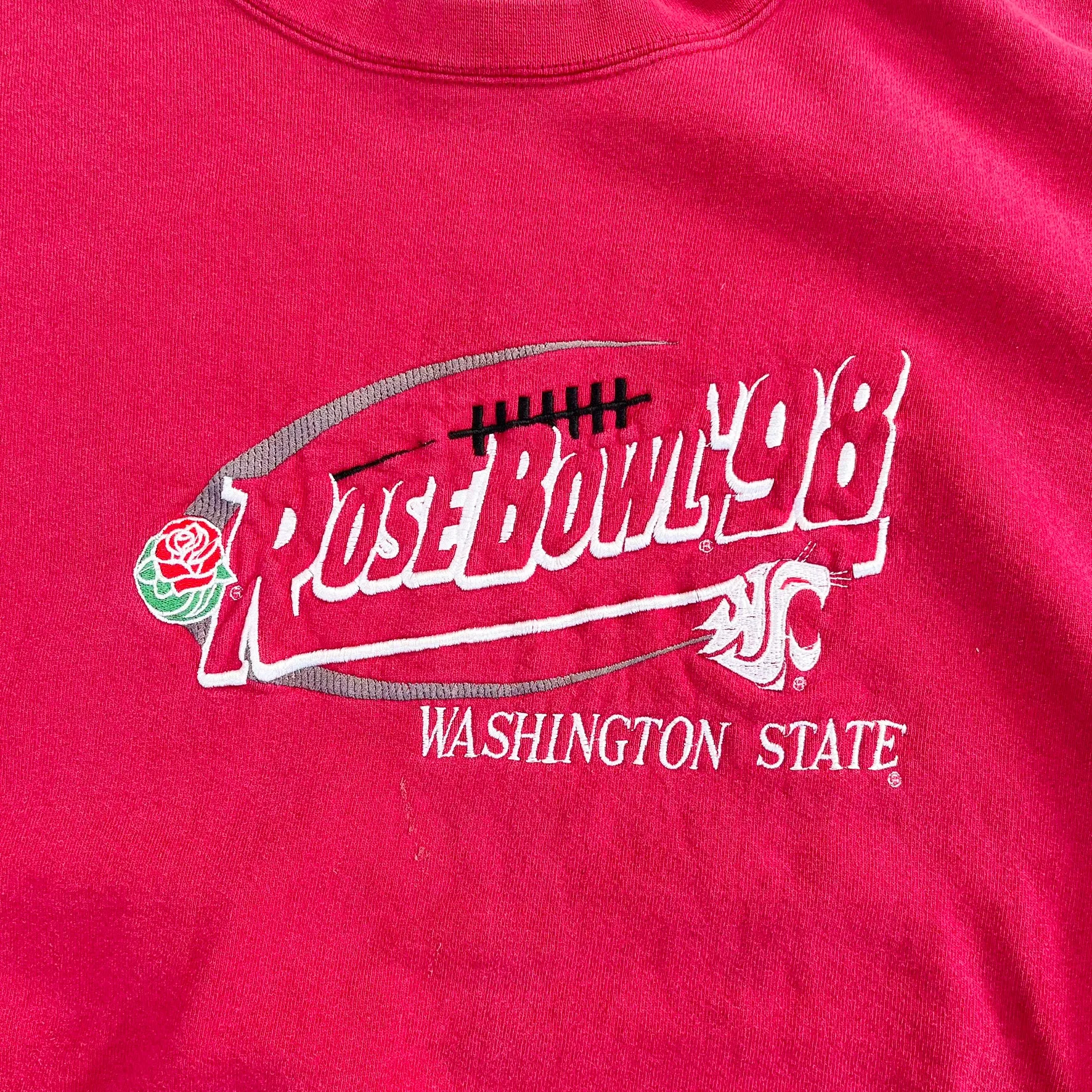F- Vintage Washington State University Rose Bowl Embroidered Crewneck sold by HG Vintage product image thumbnail 2