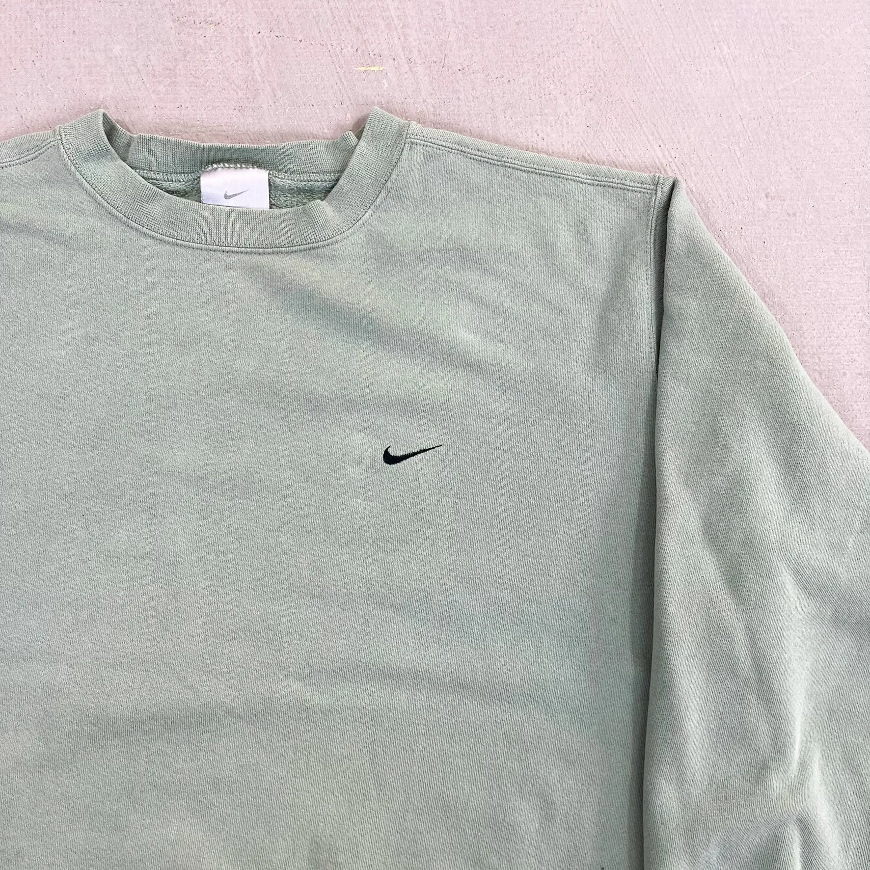 F- Vintage Nike Matcha Green Embroidered Swoosh Crewneck sold by HG Vintage product image thumbnail 2