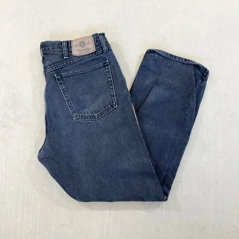 F- HOM Double Knees Wrangler Reworked Custom Jeans sold by HG Vintage