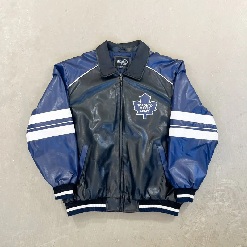 F- Vintage Toronto Maple Leafs NHL Leather Jacket sold by HG Vintage