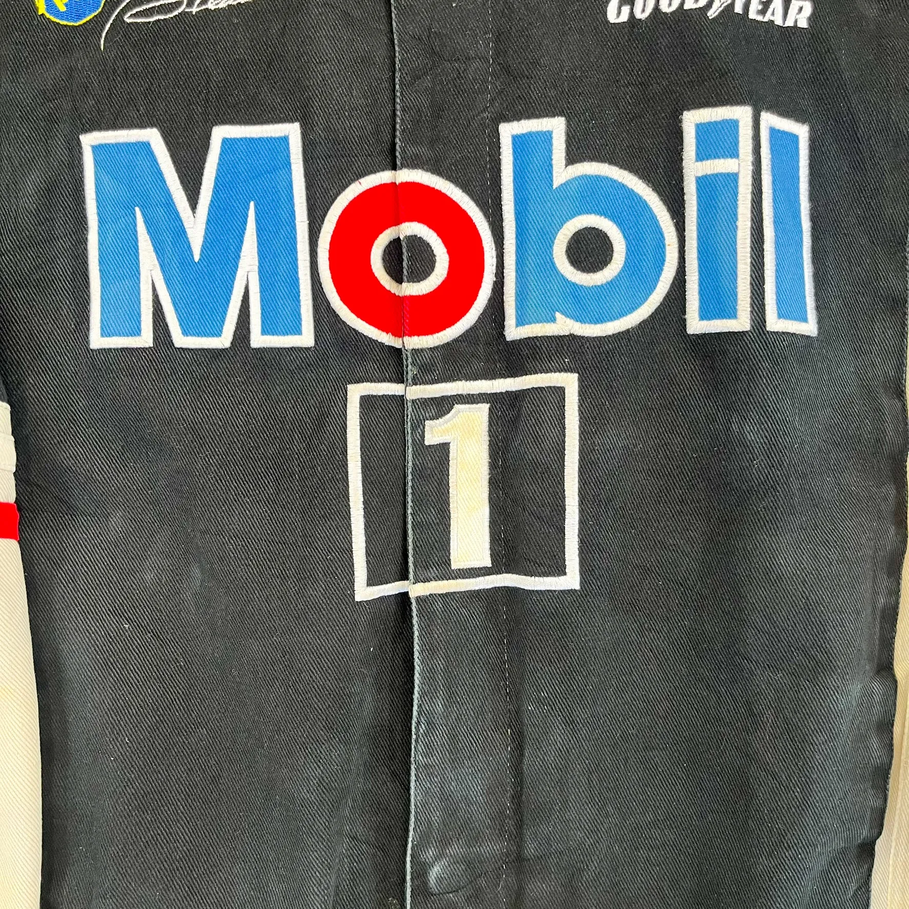 F- Vintage Nascar Jeff Hamilton Mobil 1 Racing Jacket sold by HG Vintage product image thumbnail 2