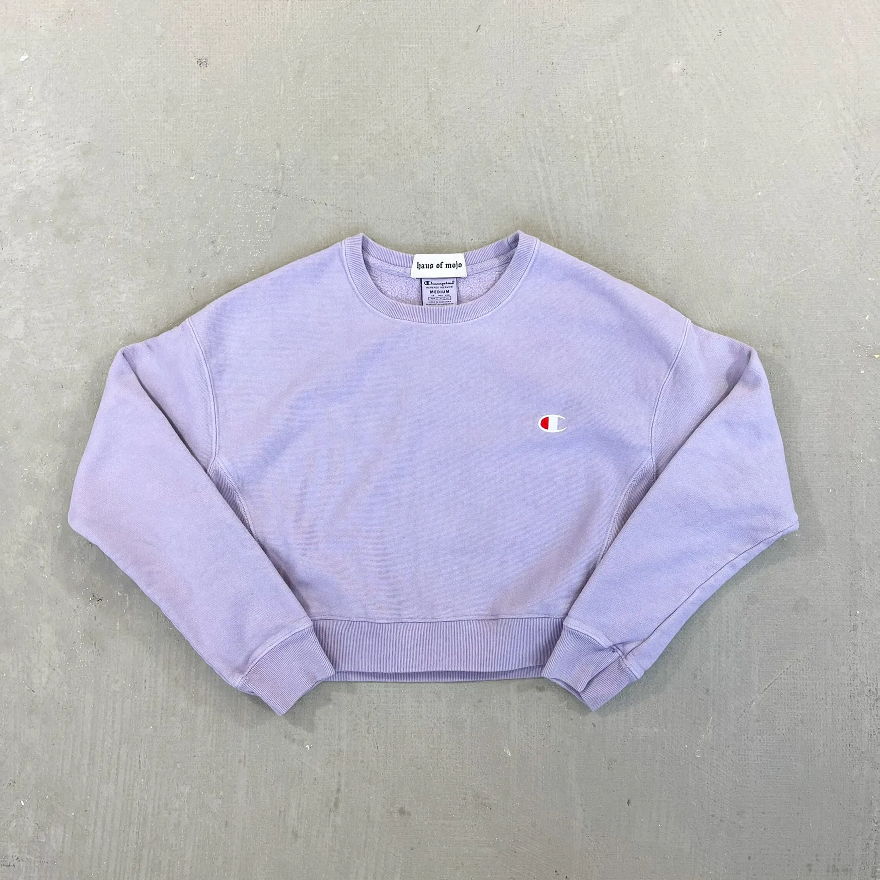 F- HOM Champion Reverse Weave Cropped Reworked Crewneck sold by HG Vintage