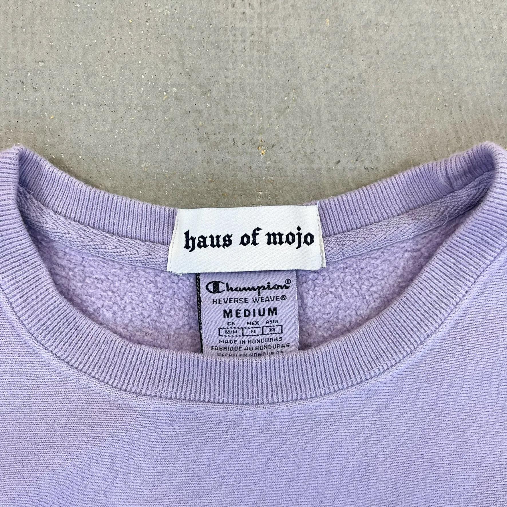 F- HOM Champion Reverse Weave Cropped Reworked Crewneck sold by HG Vintage product image thumbnail 3