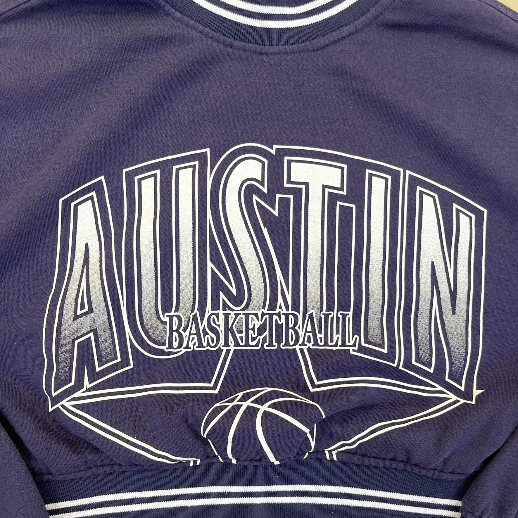 F- HOM Austin Basketball Cropped Reworked Crewneck sold by HG Vintage product image thumbnail 2