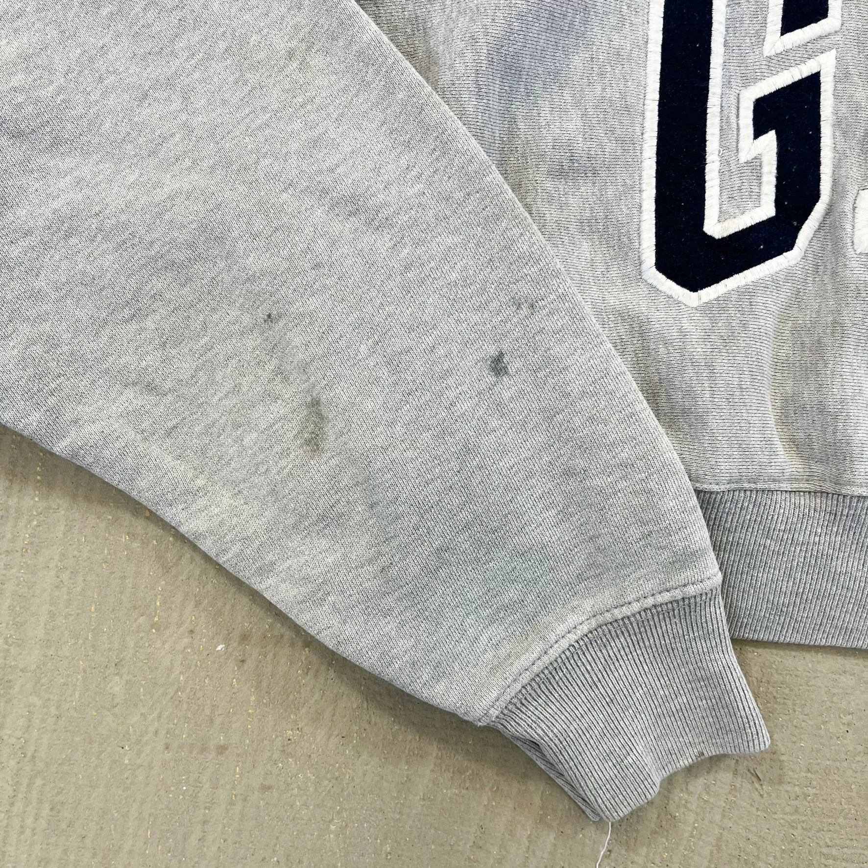 F- HOM Gap Athletic Puff Text Cropped Reworked Hoodie sold by HG Vintage product image thumbnail 5