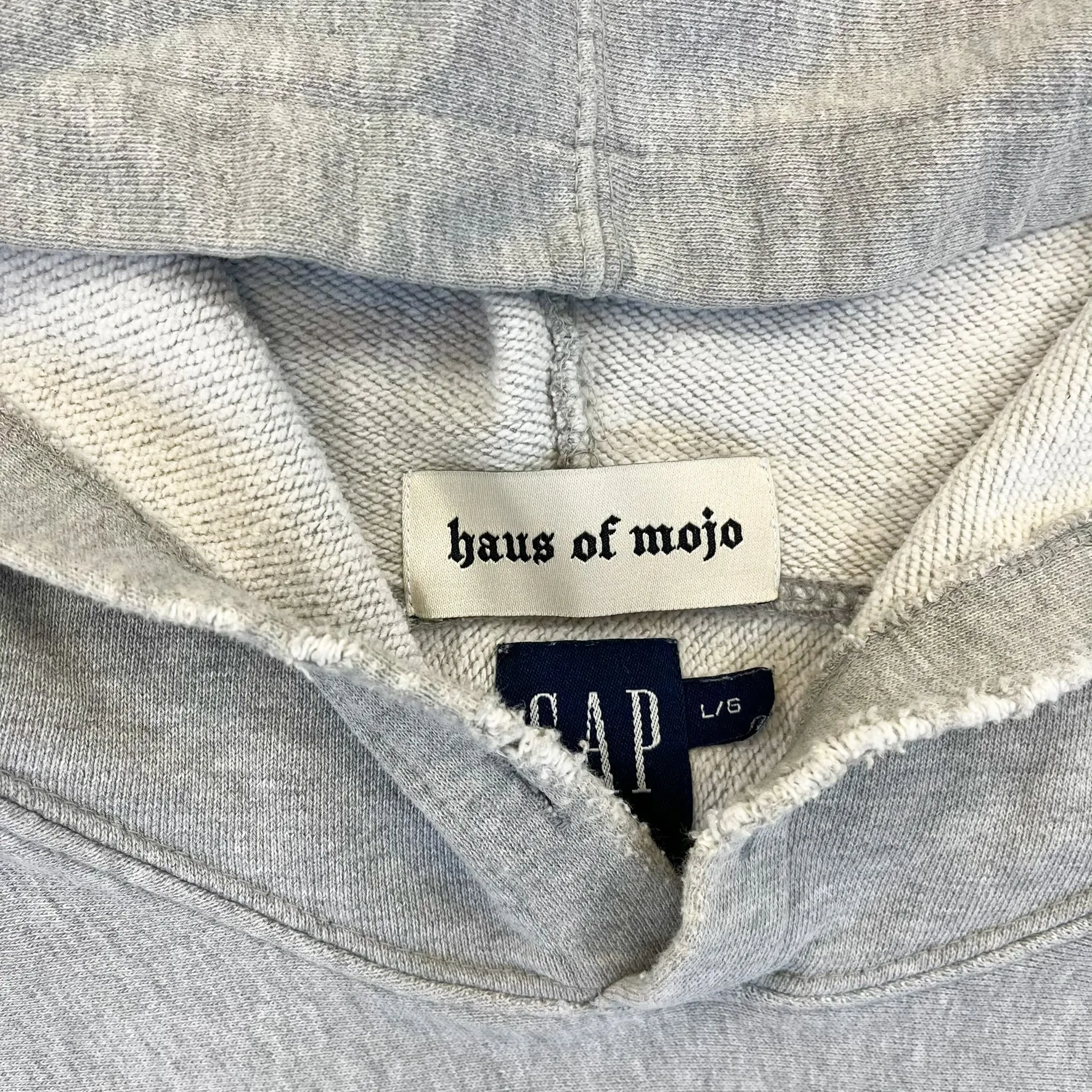 F- HOM Gap Athletic Puff Text Cropped Reworked Hoodie sold by HG Vintage product image thumbnail 3