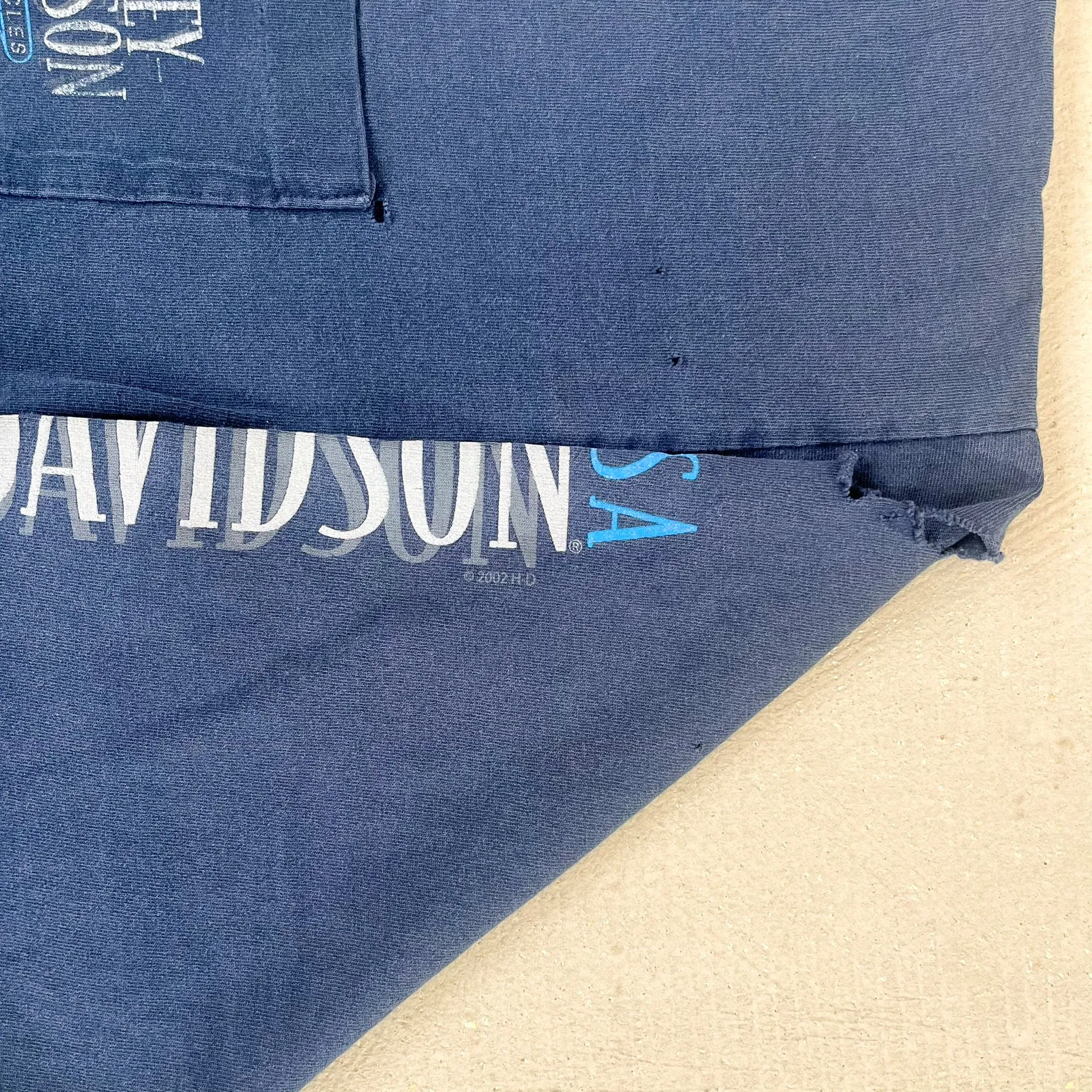 F- Vintage '02 Harley Davidson Mansfield PA Long Sleeve Tee sold by HG Vintage product image thumbnail 3