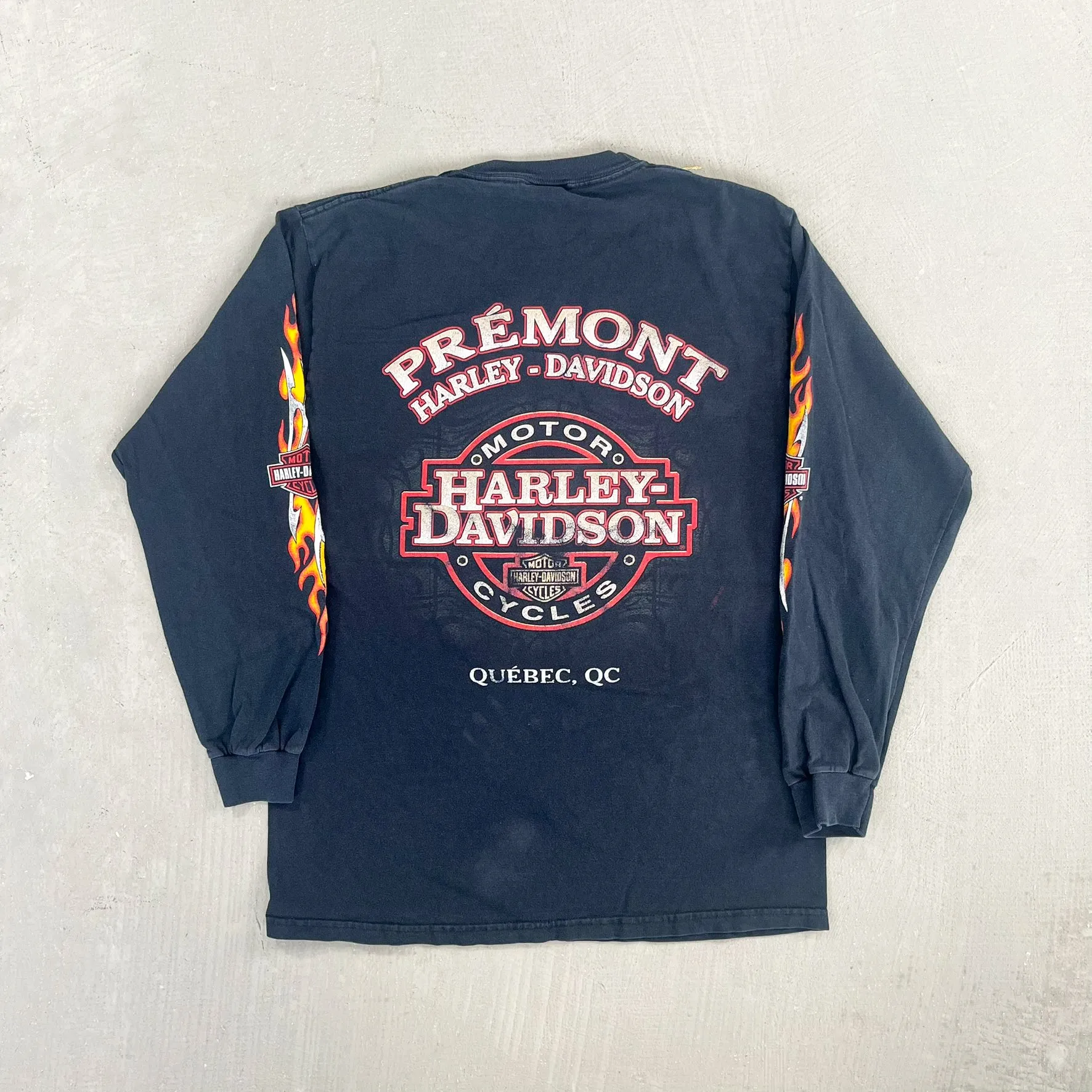 F- Vintage '03 Harley Davidson Quebec Canada Long Sleeve Tee sold by HG Vintage product image thumbnail 5