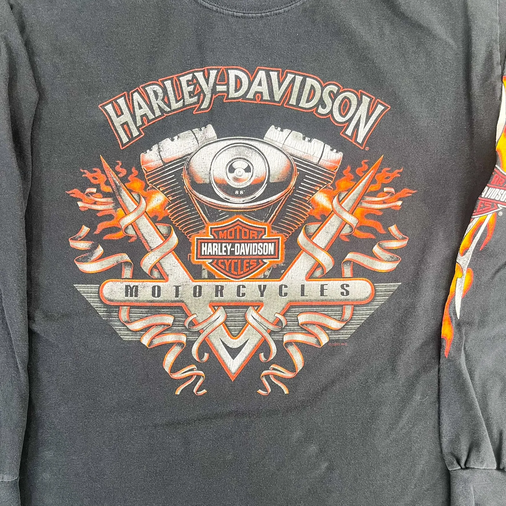 F- Vintage '03 Harley Davidson Quebec Canada Long Sleeve Tee sold by HG Vintage product image thumbnail 2