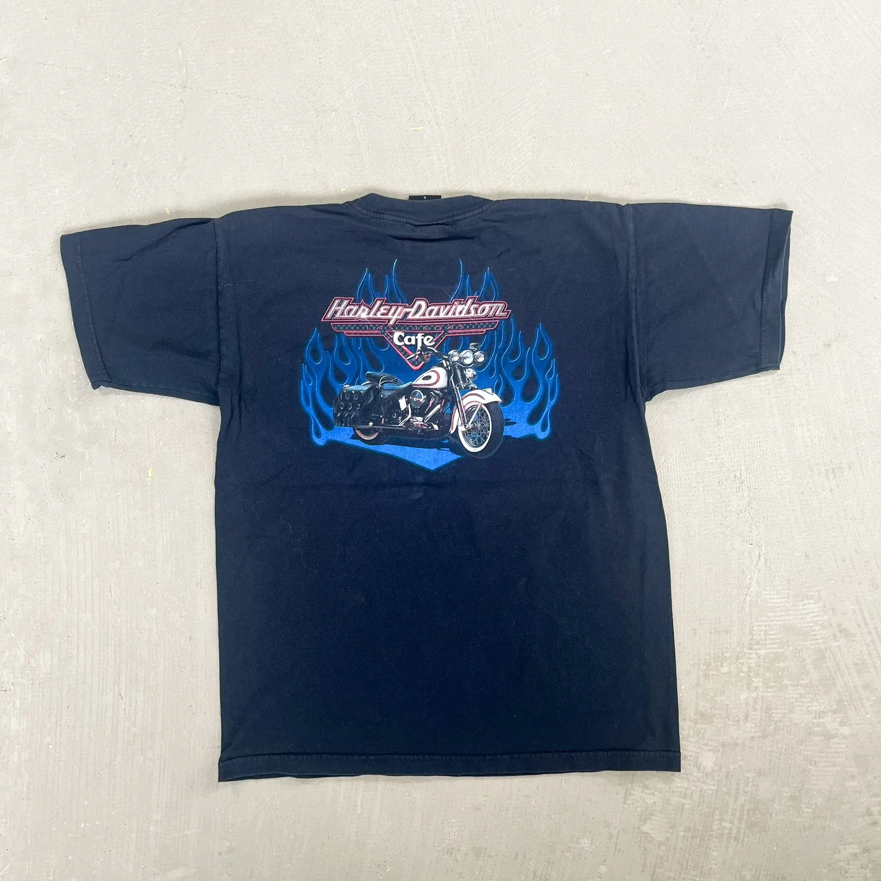 F- Vintage '98 Harley Davidson cafe Las Vegas Pocket Tee sold by HG Vintage product image thumbnail 4