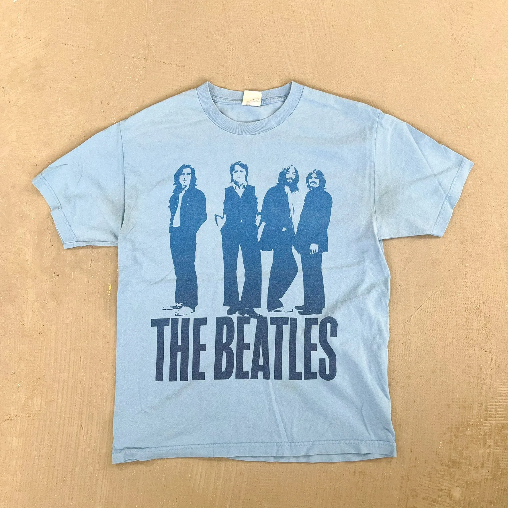 F- Vintage '05 The Beatles Silhouette & Text Tee sold by HG Vintage