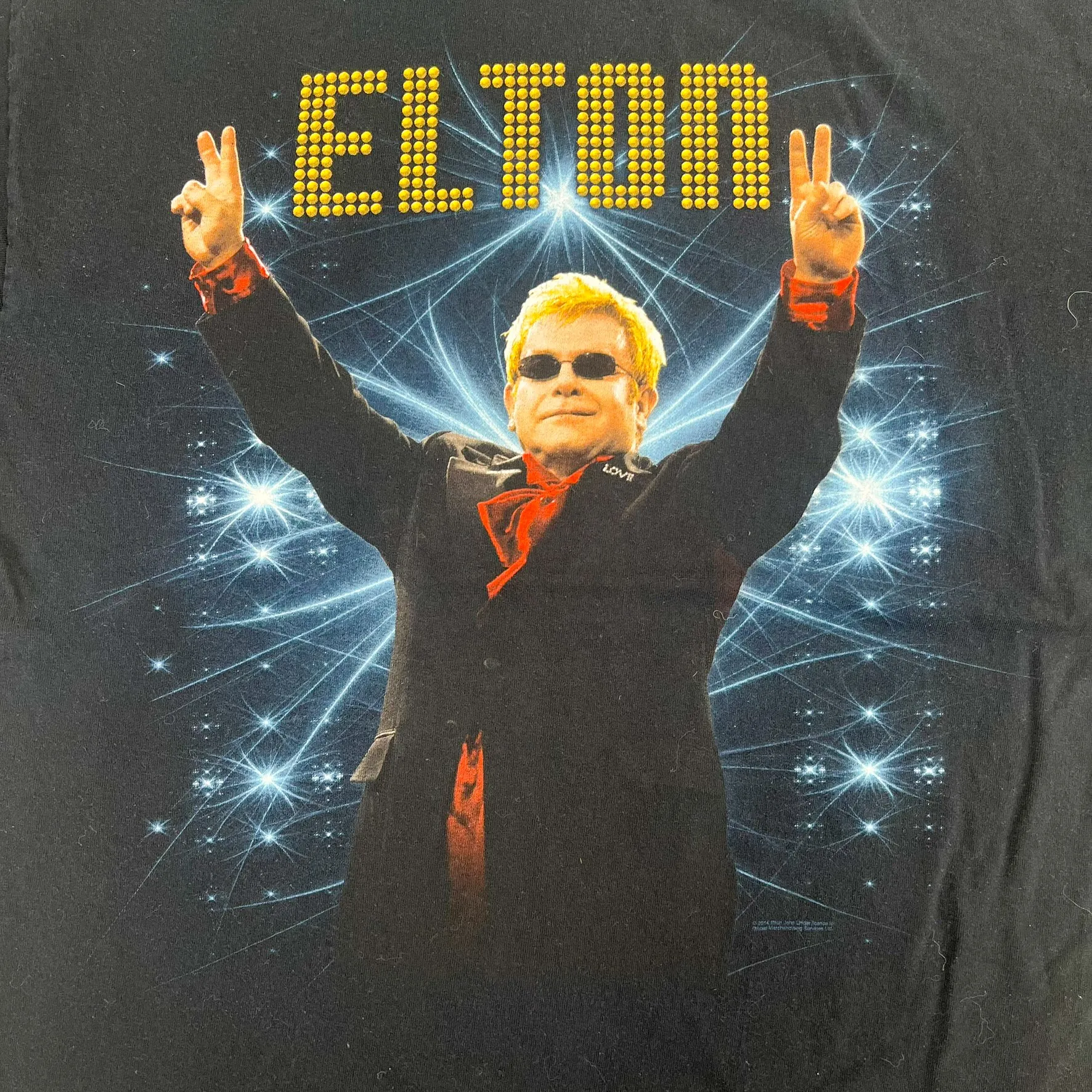 F- 2014 Elton John Tour Picture Tee sold by HG Vintage product image thumbnail 2