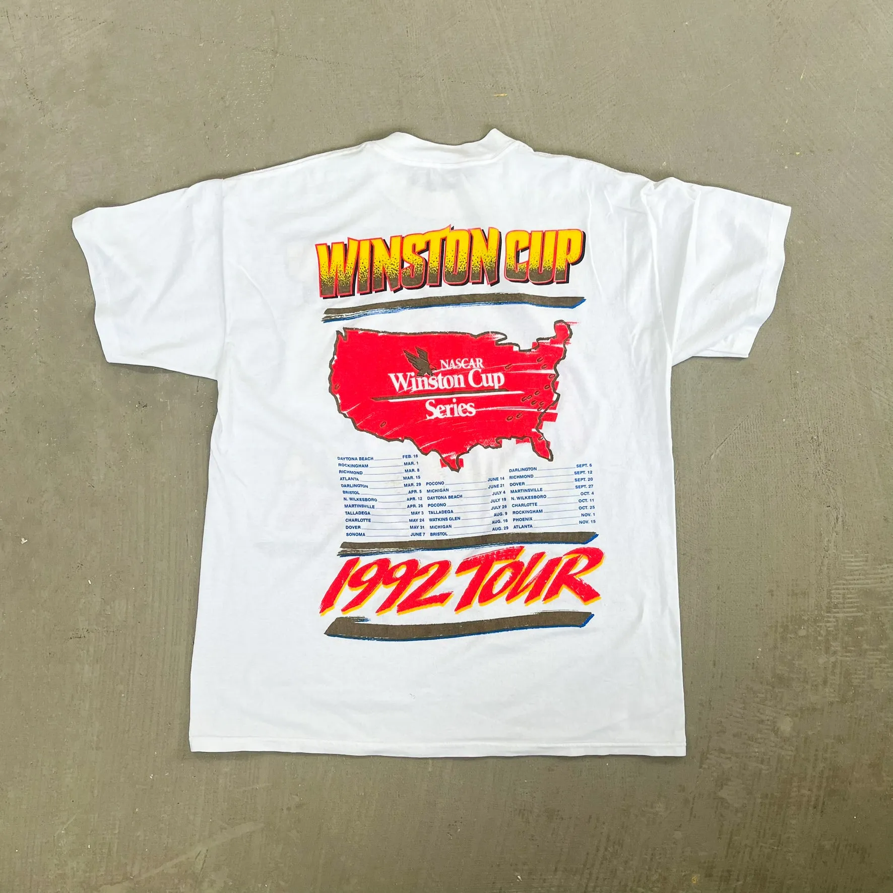 F- Vintage '92 Nascar Winston Cup Graphic Pocket Tee sold by HG Vintage product image thumbnail 3