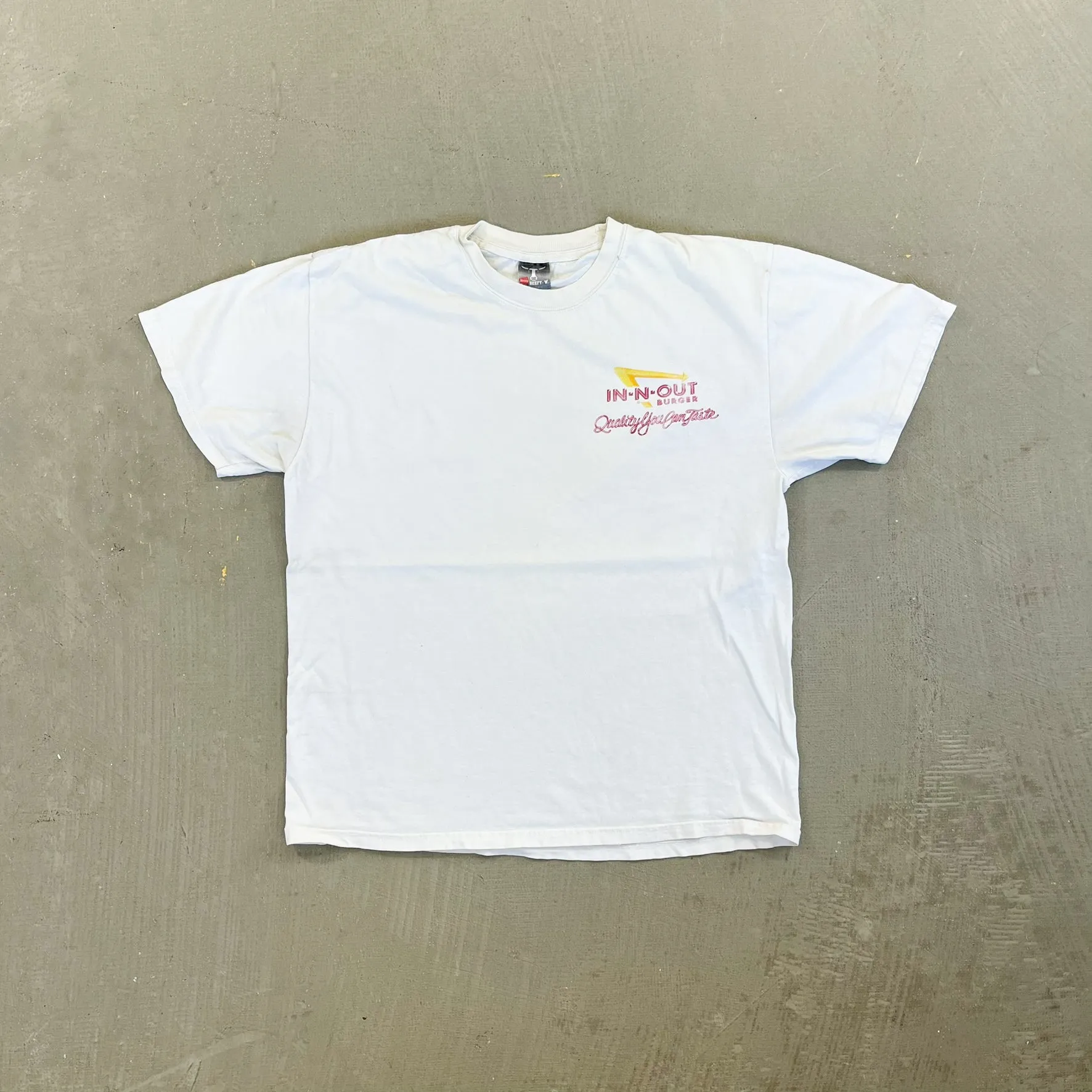F- Vintage In N Out Burgers Drive through Hanes Beefy Tee sold by HG Vintage