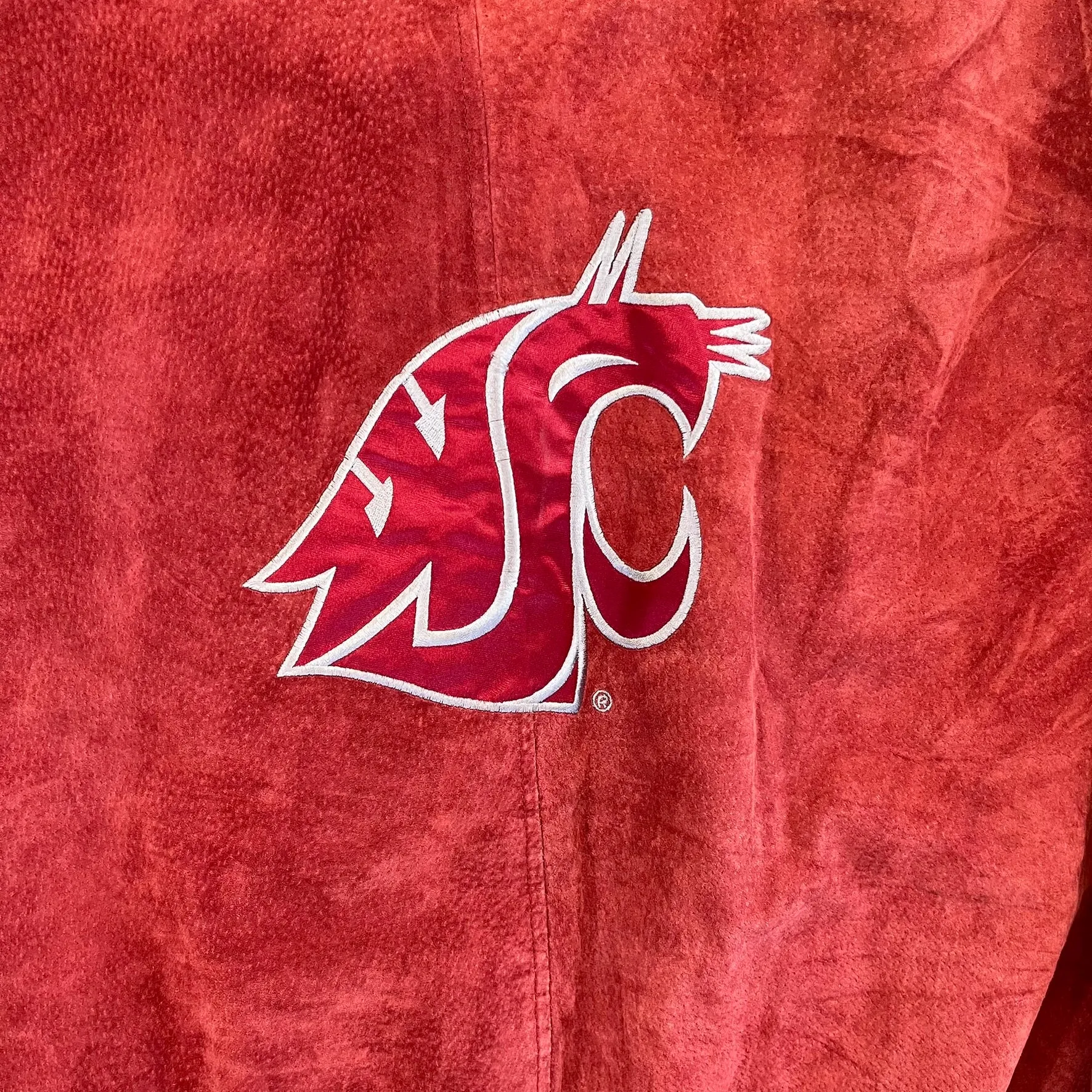 F- Vintage Washington State University Cougars Pro Player Suede Jacket sold by HG Vintage product image thumbnail 4