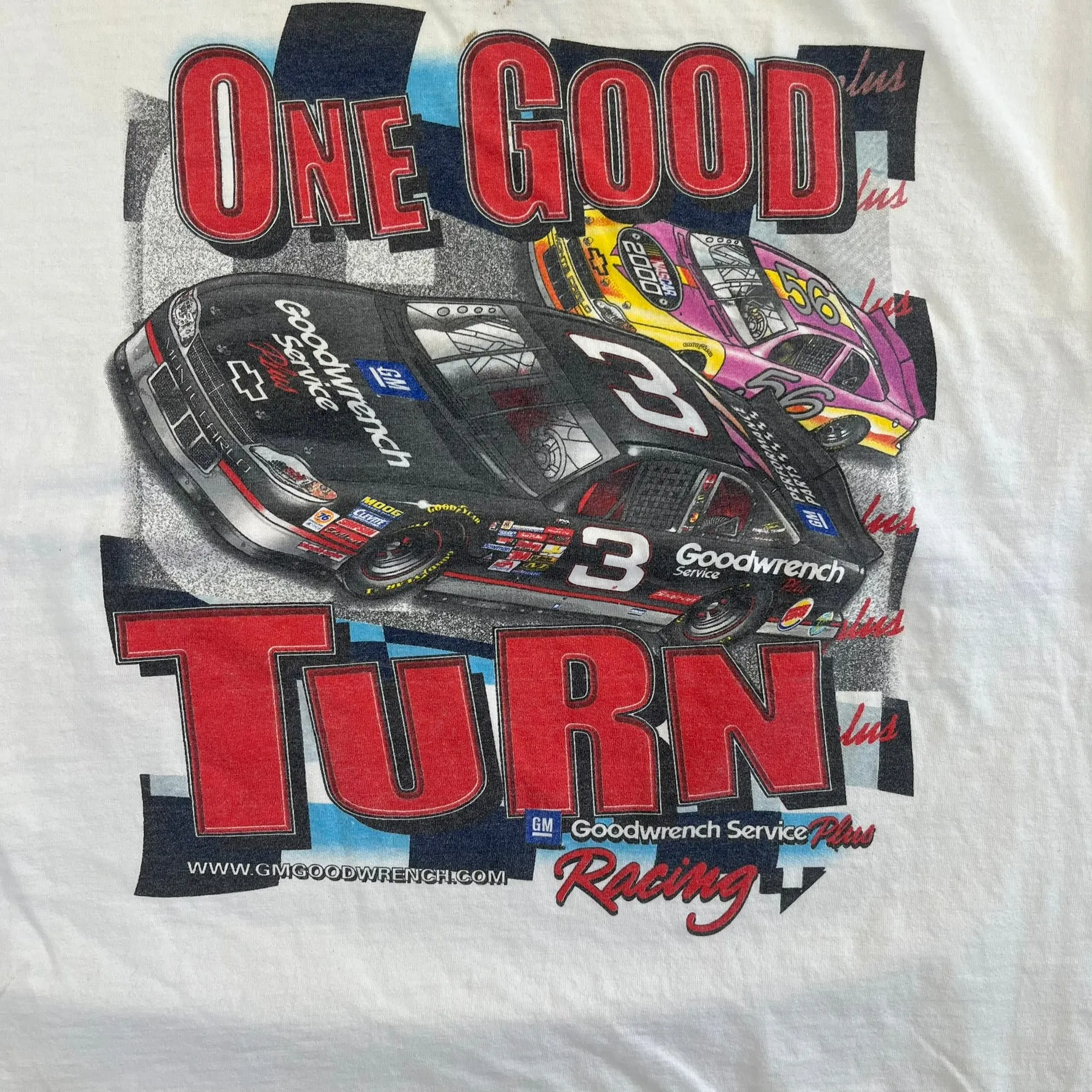 F- Vintage '00 Nascar Chase Authentic Dale Earnhardt One Good Turn Car Tee sold by HG Vintage product image thumbnail 2