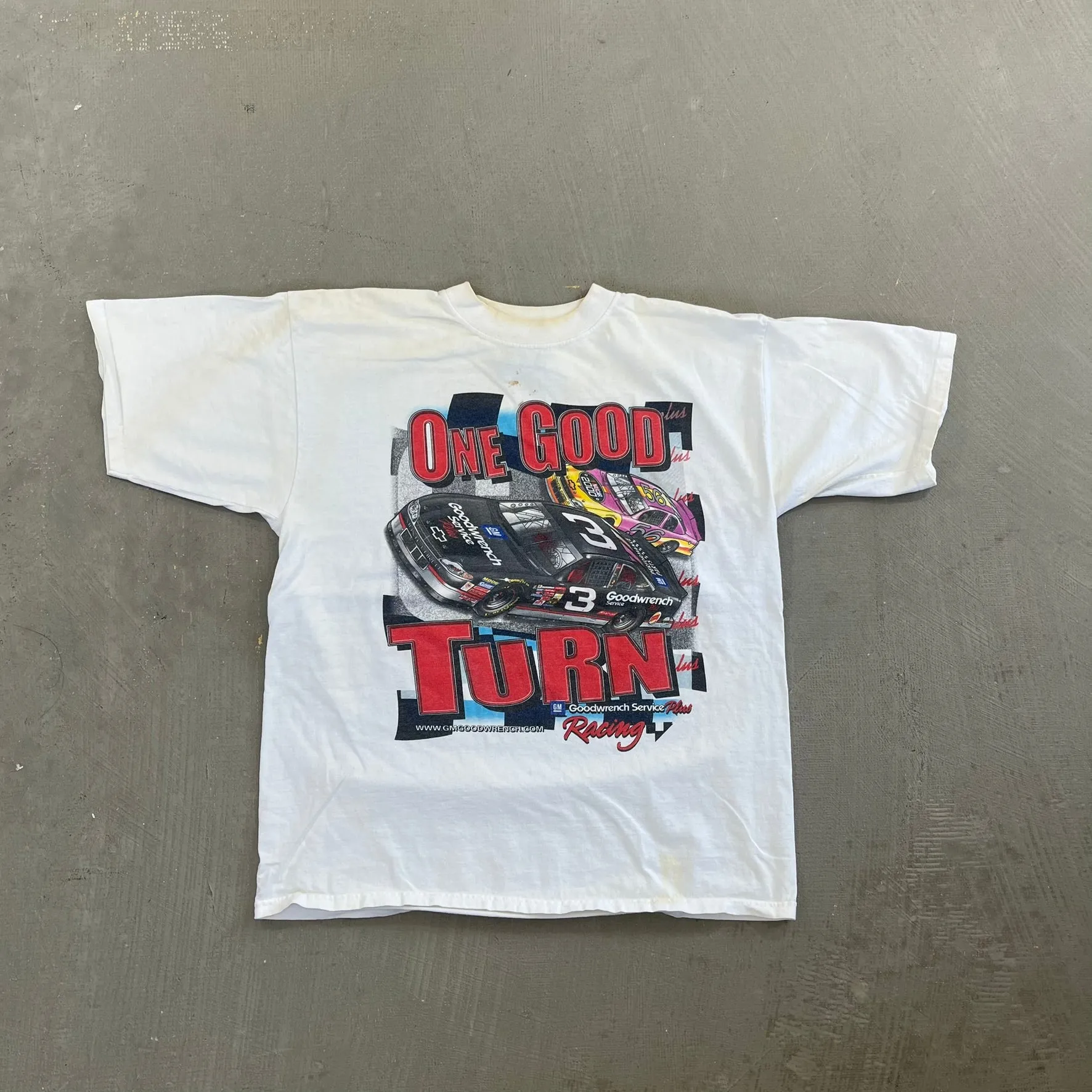 F- Vintage '00 Nascar Chase Authentic Dale Earnhardt One Good Turn Car Tee sold by HG Vintage