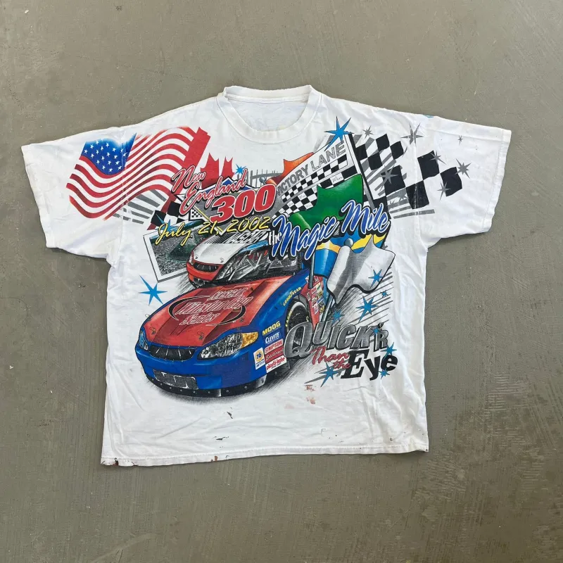 F- '03 Nascar New England The Magic Mile Winston Cup Stop Tee sold by HG Vintage