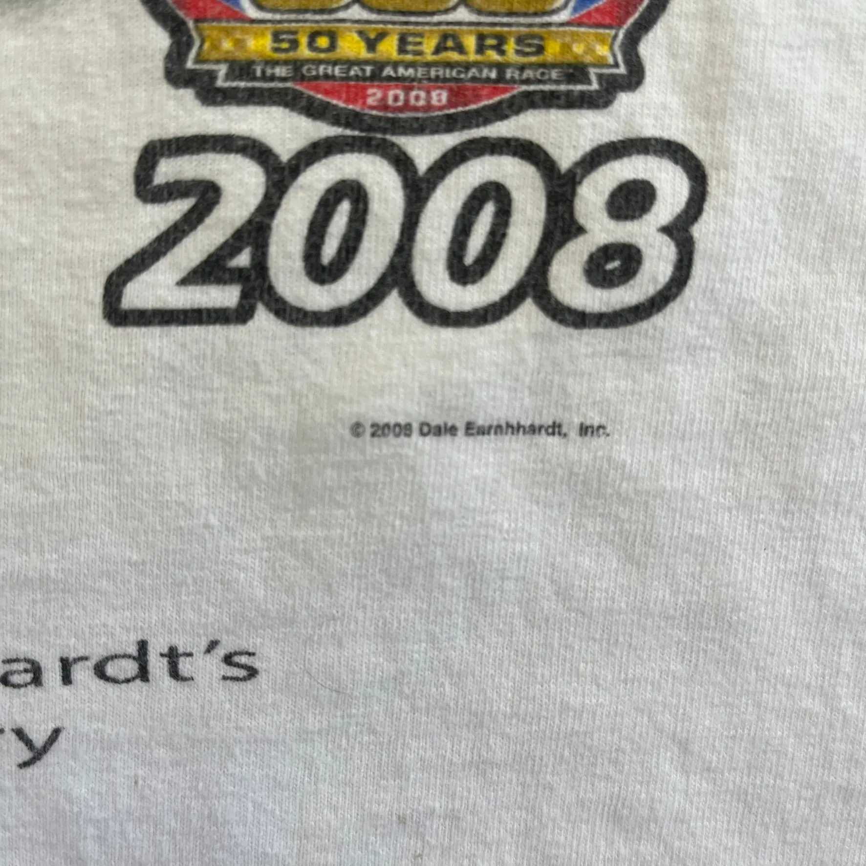 F- '08 Nascar Chase Authentic Dale Earnhardt Daytona 10 year Anniversary Tee sold by HG Vintage product image thumbnail 3