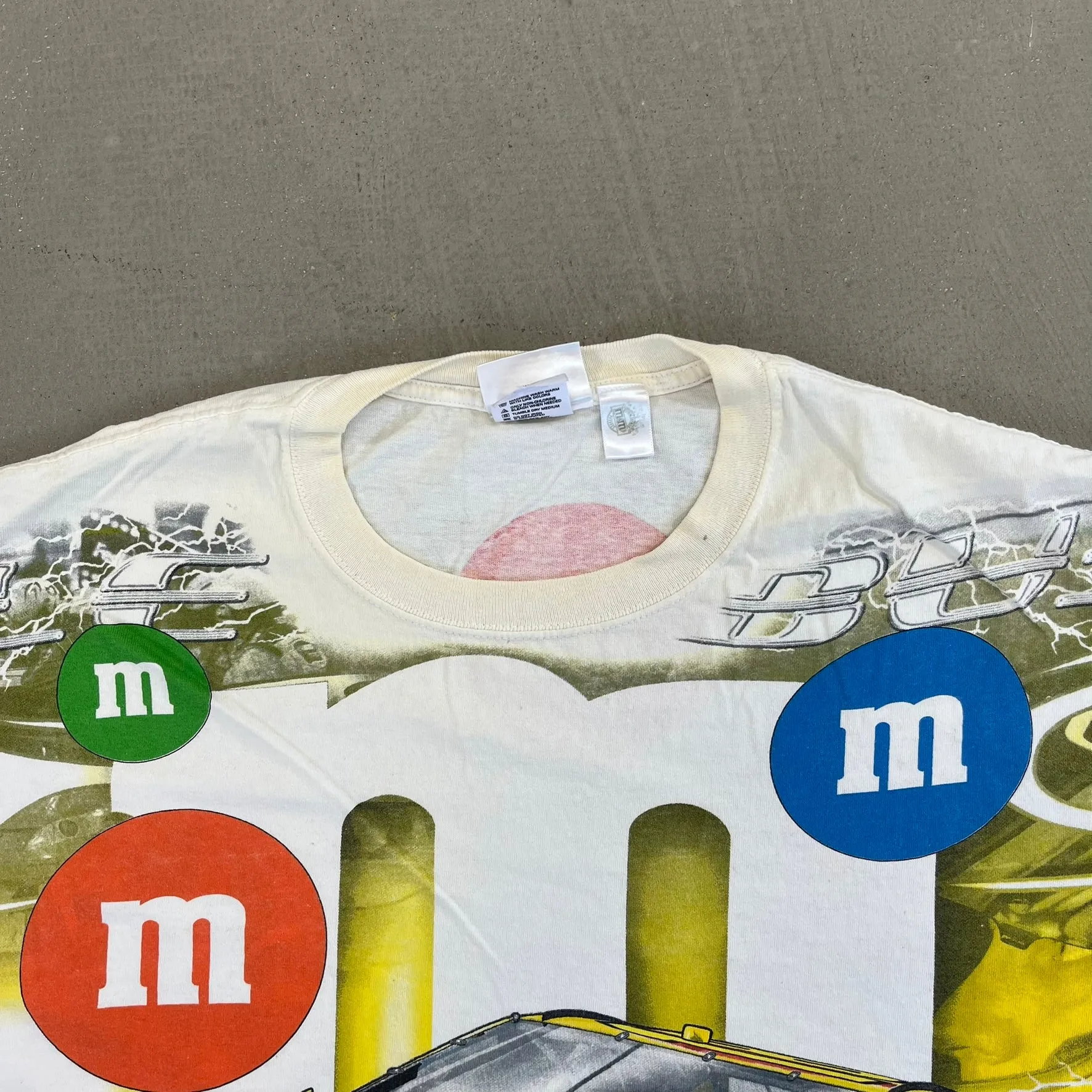 F- '08 Nascar Chase Authentic Kyle Busch M&M Car Jumbo Print Tee sold by HG Vintage product image thumbnail 5
