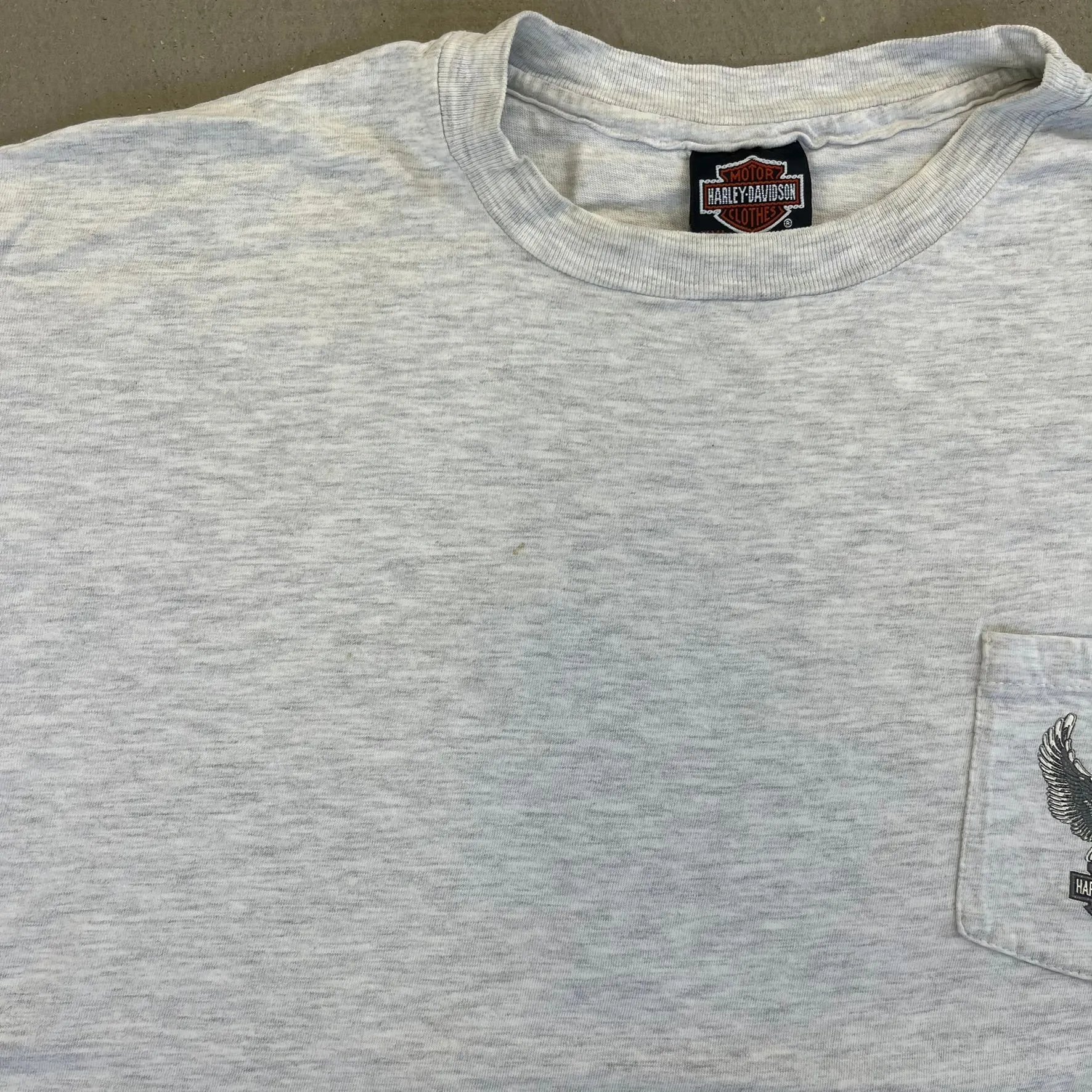 F- Vintage Harley Davidson Indiana Pocket Single Stitch Tee sold by HG Vintage product image thumbnail 4