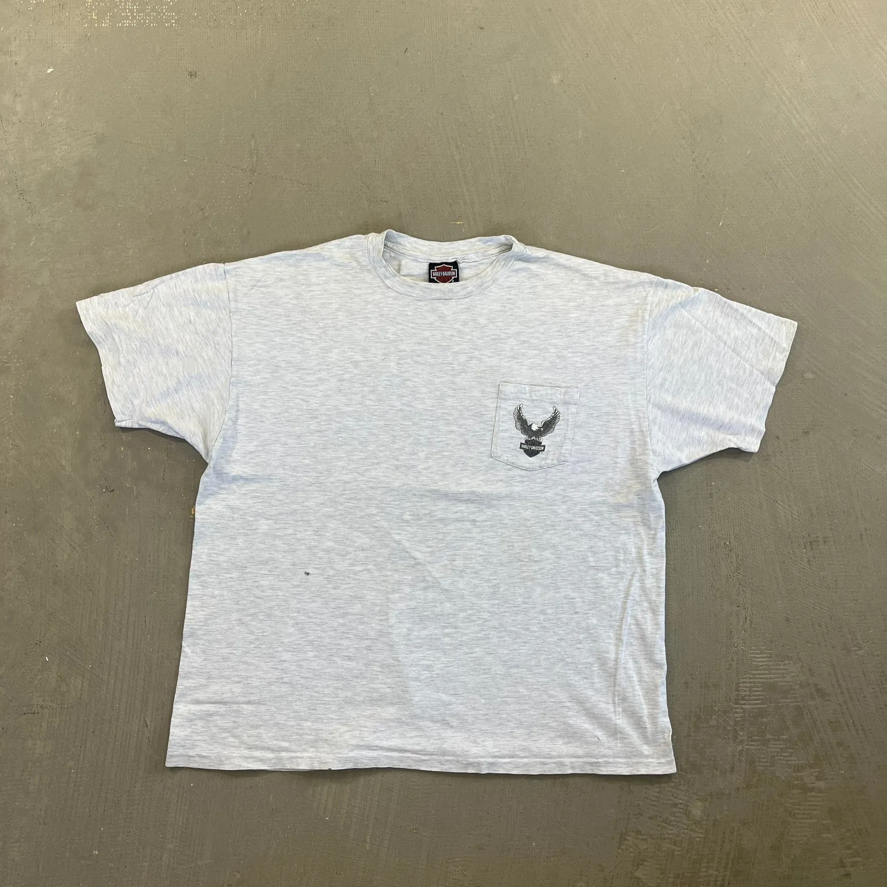 F- Vintage Harley Davidson Indiana Pocket Single Stitch Tee sold by HG Vintage