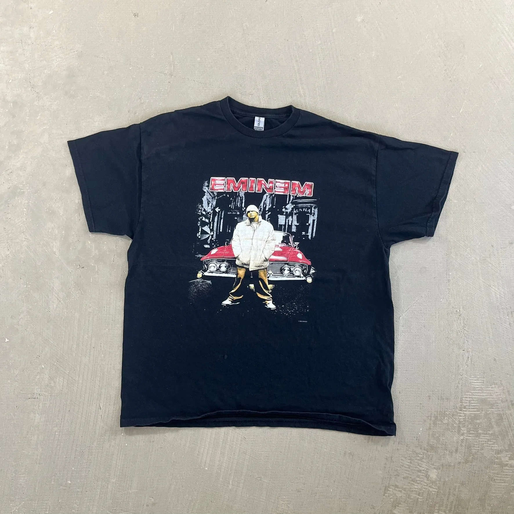 F- Vintage '00 Eminem Text & Car Picture Tee sold by HG Vintage