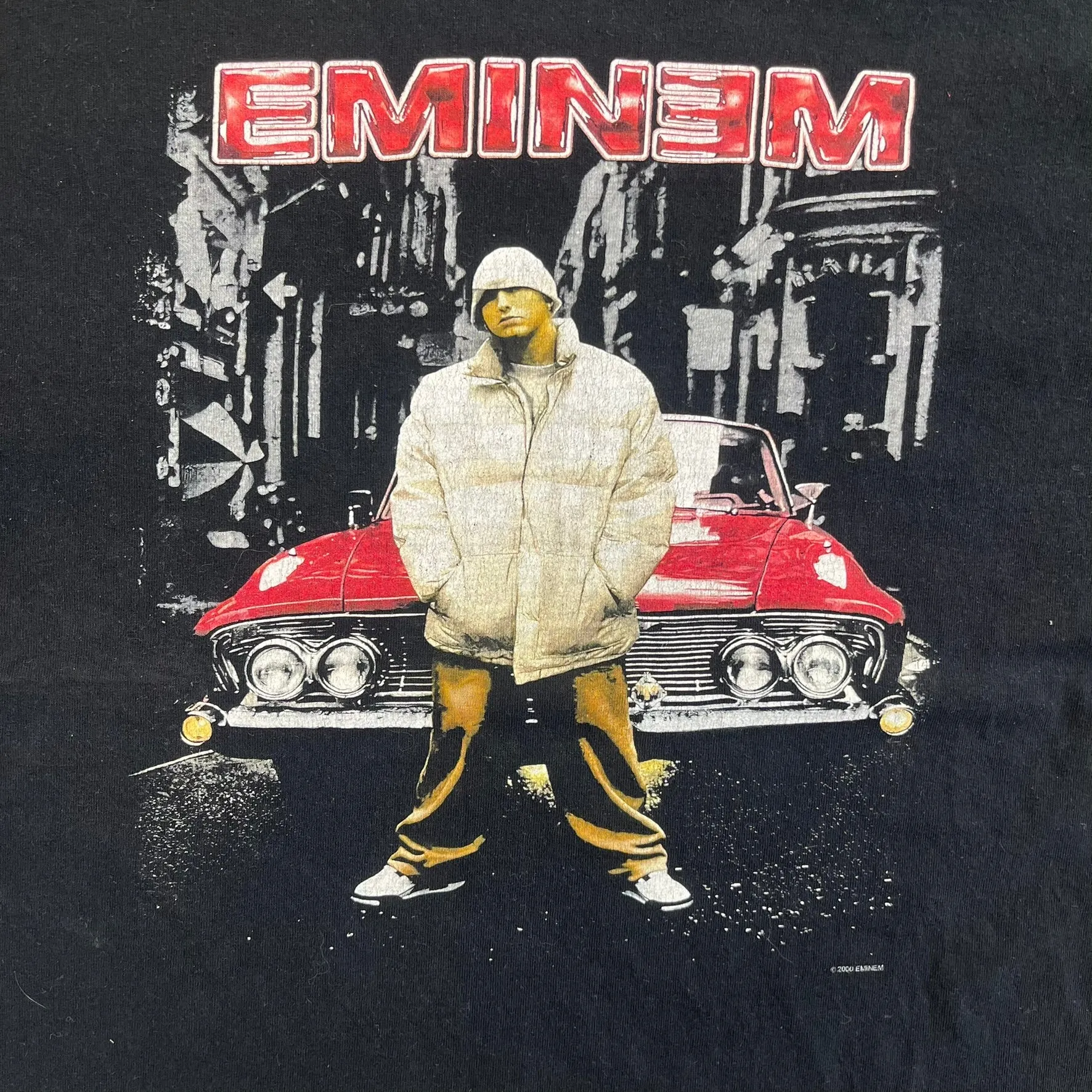 F- Vintage '00 Eminem Text & Car Picture Tee sold by HG Vintage product image thumbnail 2
