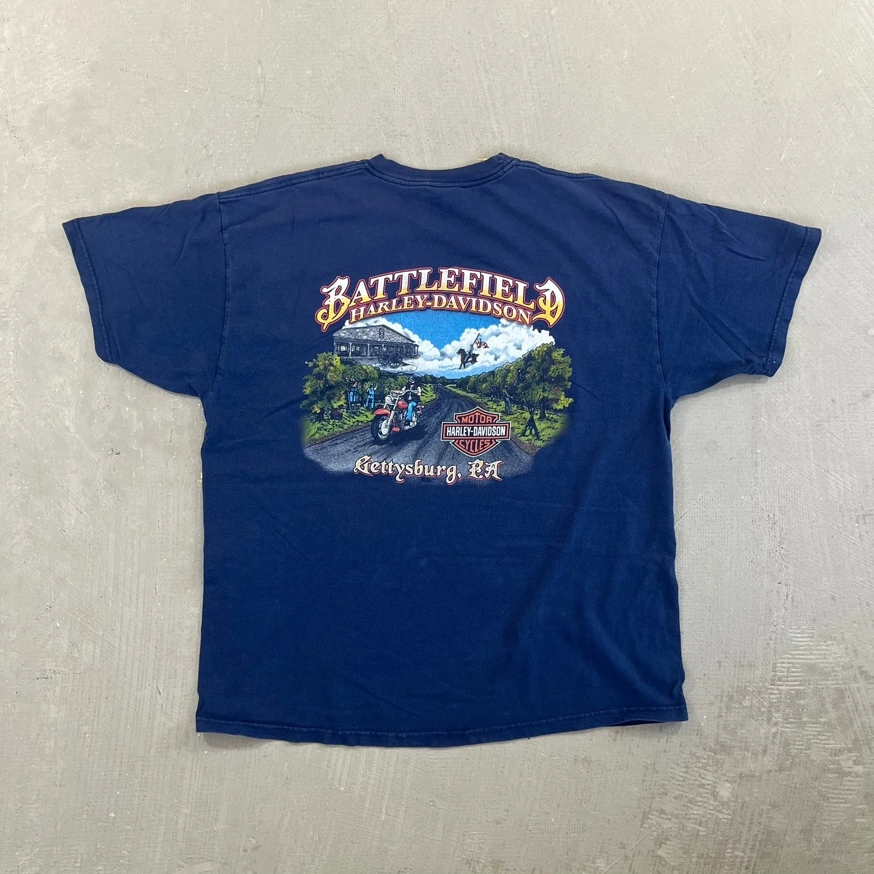 F- Vintage '02 Harley Davidson Gettysburg Pa Survivor Tee sold by HG Vintage product image thumbnail 5