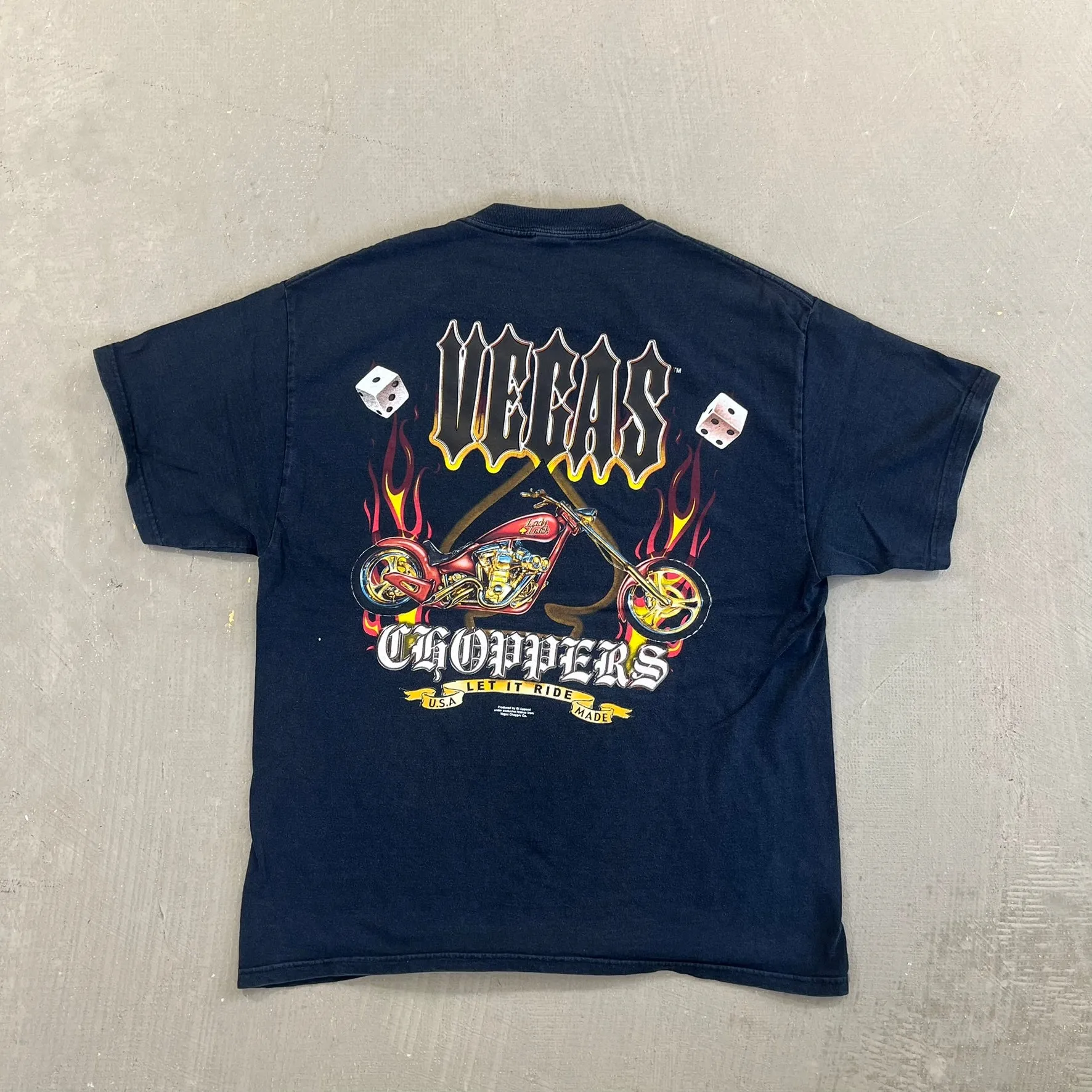 F- Vintage Vegas Chopper Graphic Tee sold by HG Vintage product image thumbnail 3