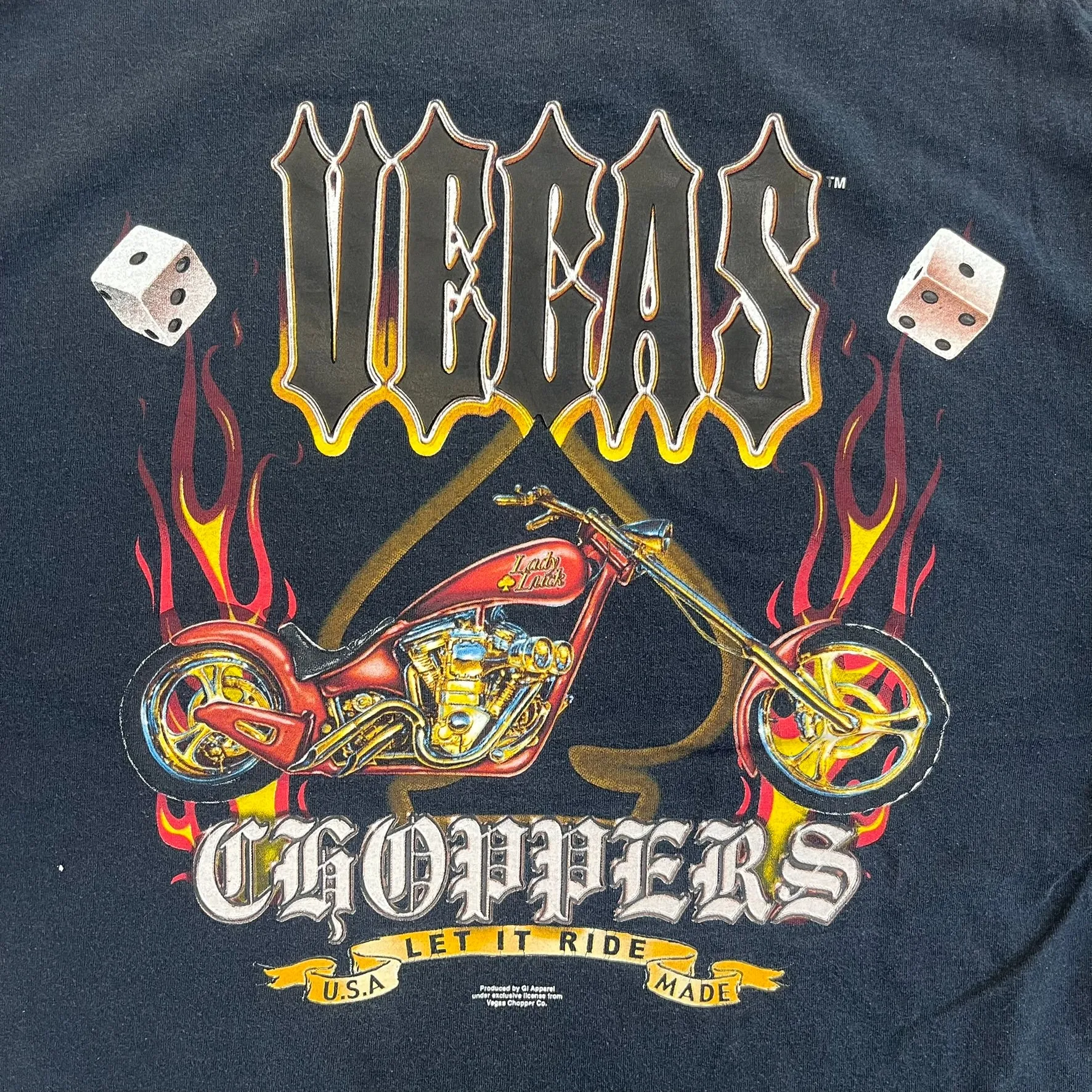 F- Vintage Vegas Chopper Graphic Tee sold by HG Vintage product image thumbnail 4