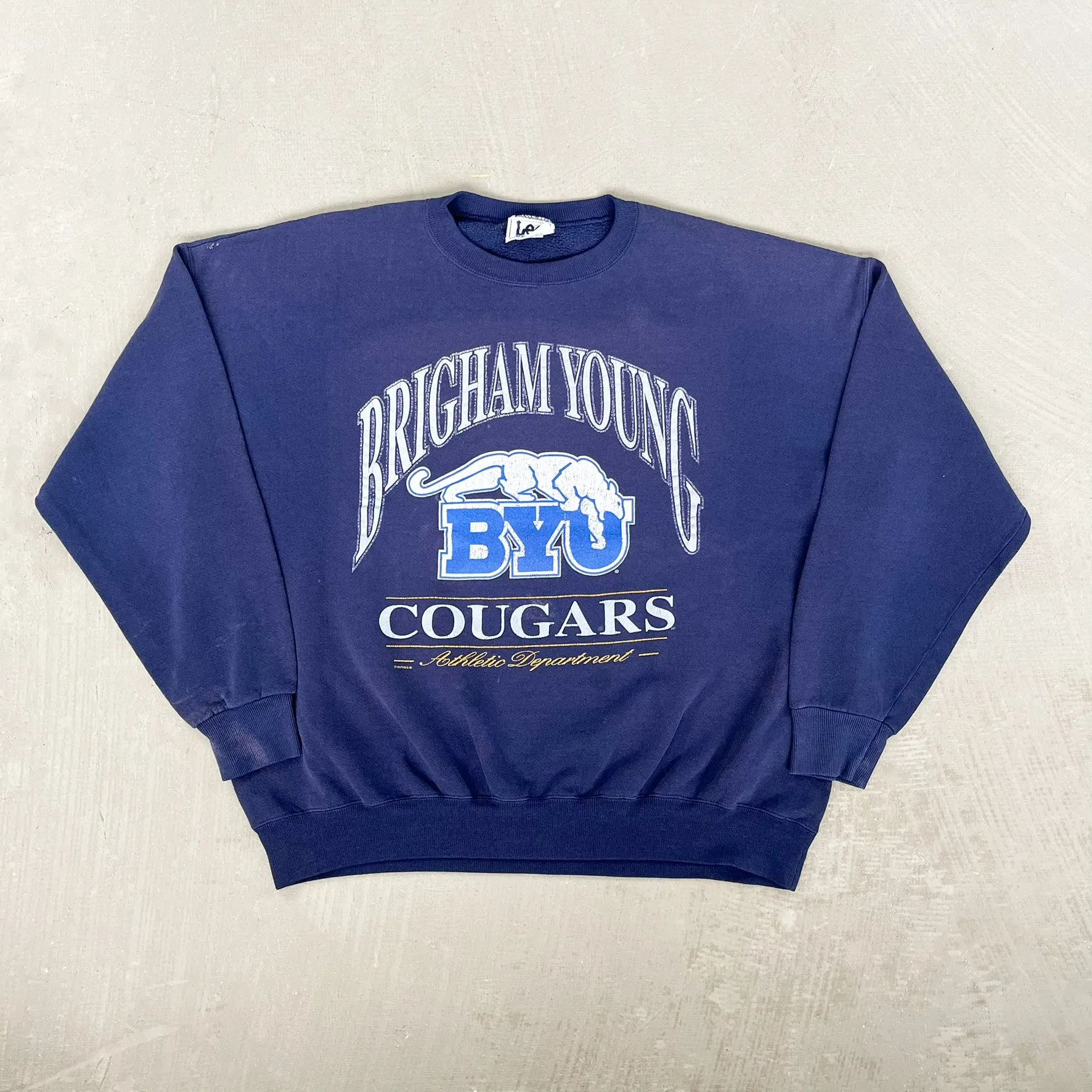 F- Vintage Bringham Young University Cougars Lee Graphic Crewneck sold by HG Vintage