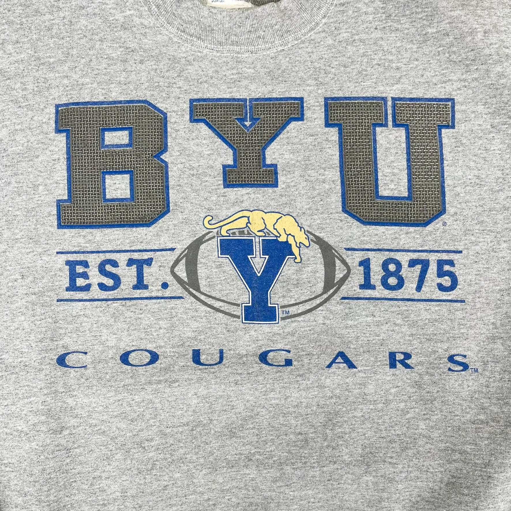 F- Vintage Bringham Young University Cougars Pro Player Text Crewneck sold by HG Vintage product image thumbnail 2