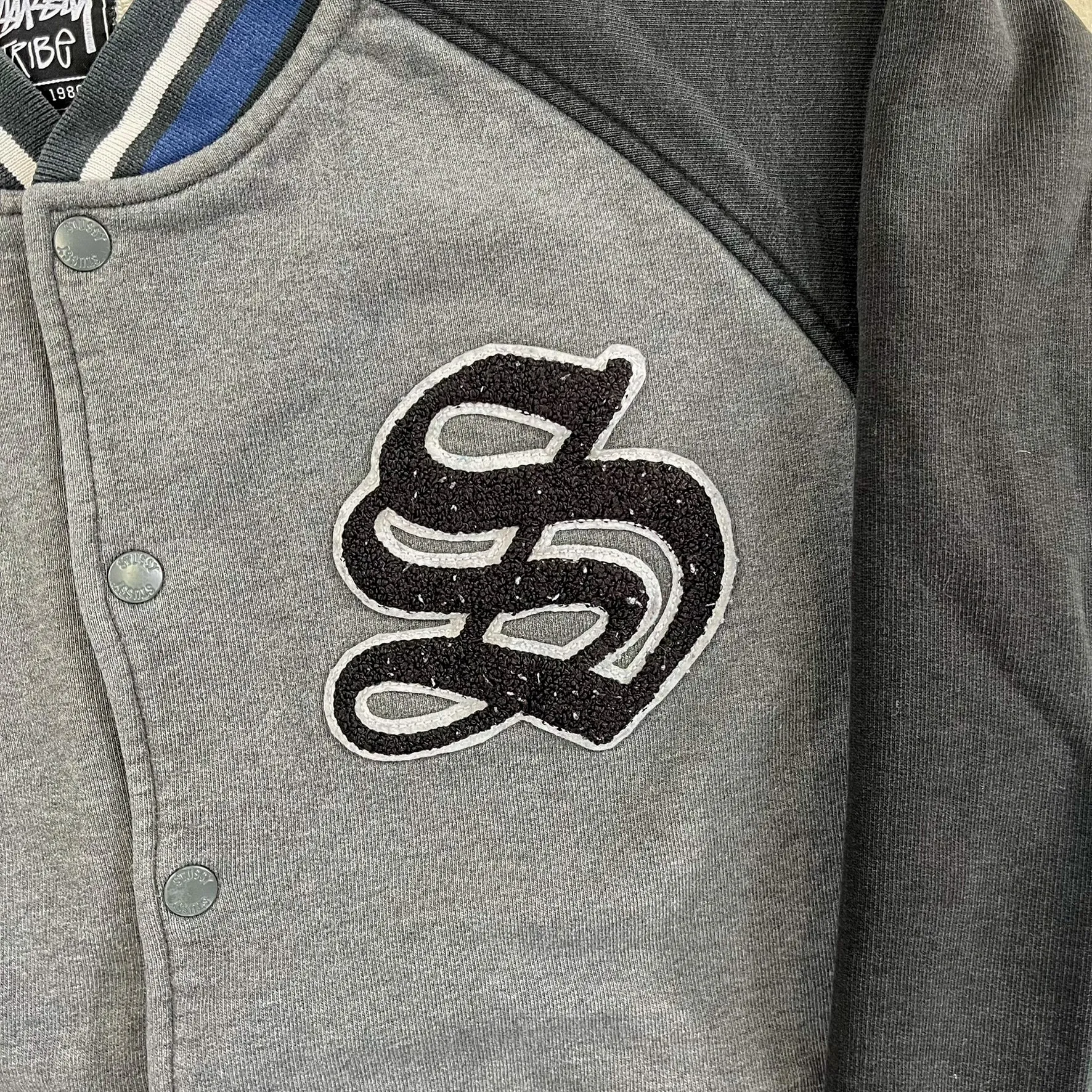 F- Vintage Stussy The International Athletics Tribe Embroidered Text Jacket sold by HG Vintage product image thumbnail 2