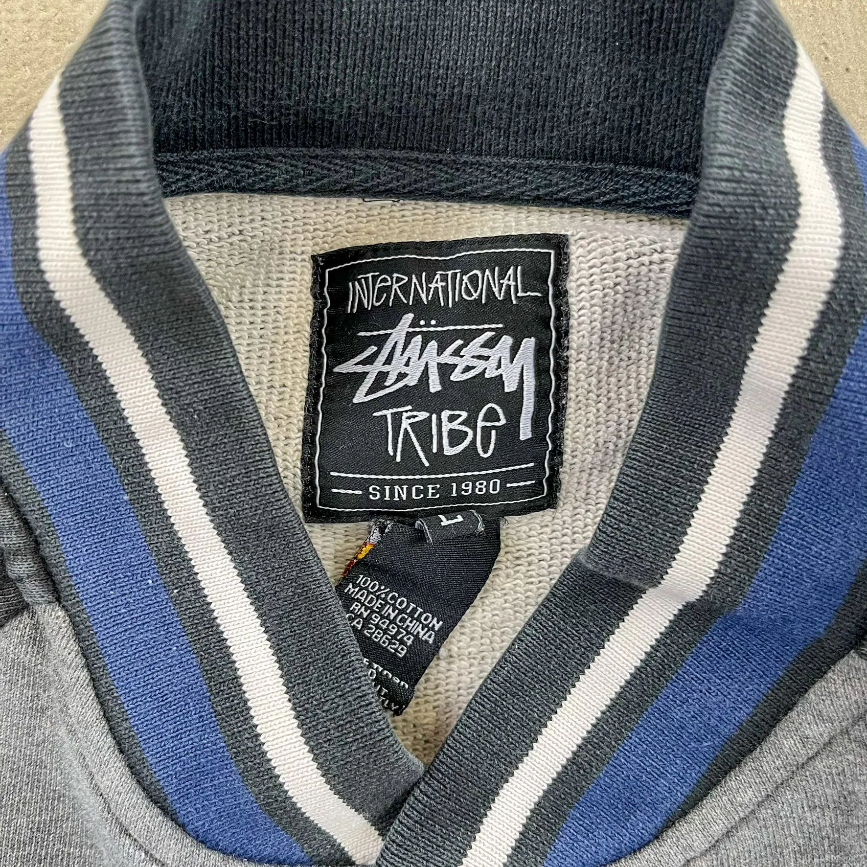 F- Vintage Stussy The International Athletics Tribe Embroidered Text Jacket sold by HG Vintage product image thumbnail 4