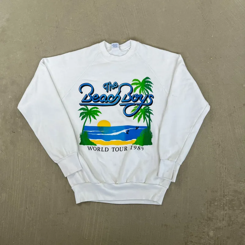 F- Vintage '89 The Beach Boys World Tour Graphic Anvil Tag Crewneck sold by HG Vintage