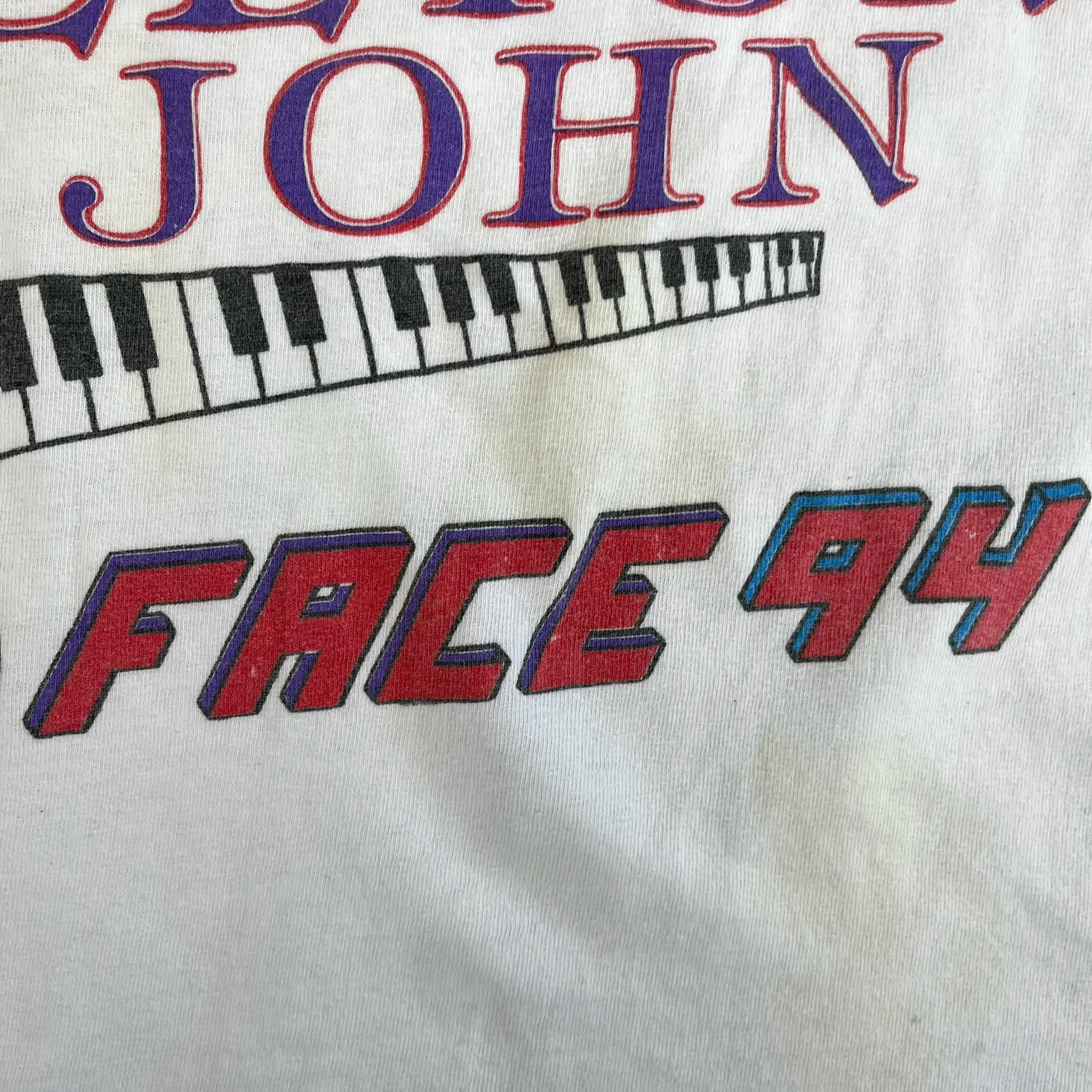 F- Vintage '94 Elton John & Billy Joel Face To Face Tour Single Stitch Tee sold by HG Vintage product image thumbnail 3