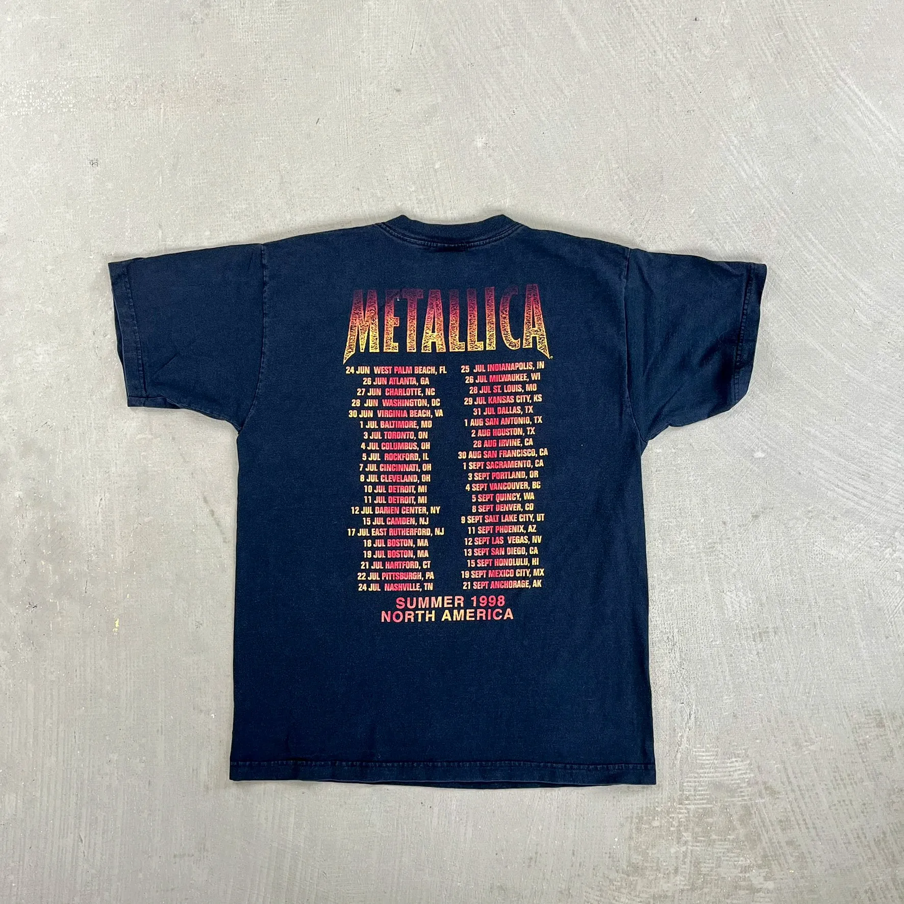 F- Vintage '98 Metallica Summer Tour Picture Tee sold by HG Vintage product image thumbnail 3