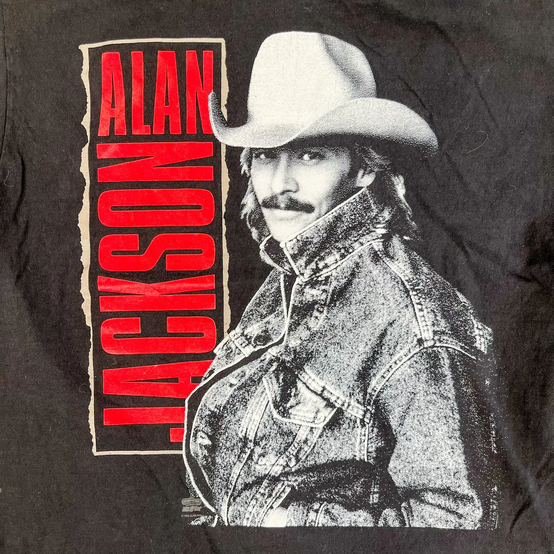 F- Vintage '92 Alan Jackson Picture & Text Single Stitch Tee sold by HG Vintage product image thumbnail 2